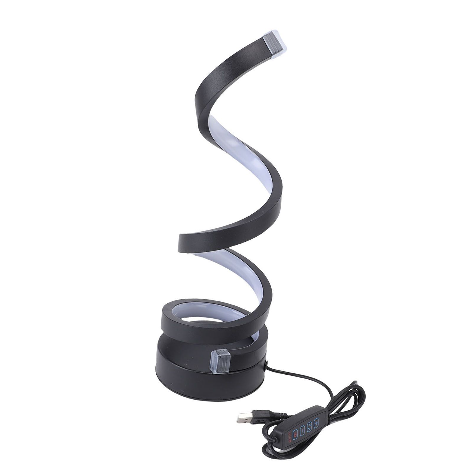 Spiral Table Lamp Aluminum 3 Colors Dimmable Decorative LED Bedside Lamp for — image 1