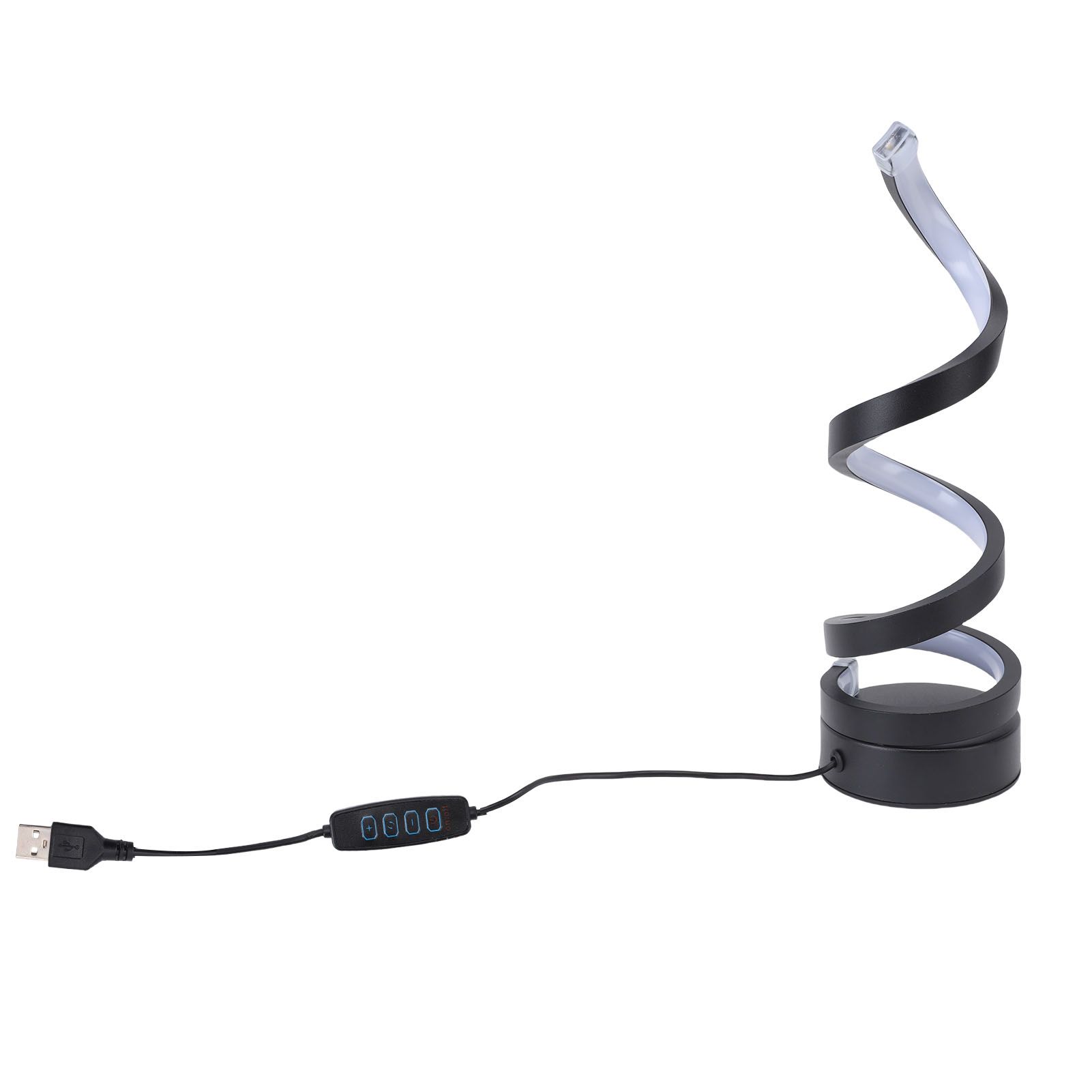 Spiral Table Lamp Aluminum 3 Colors Dimmable Decorative LED Bedside Lamp for view 6