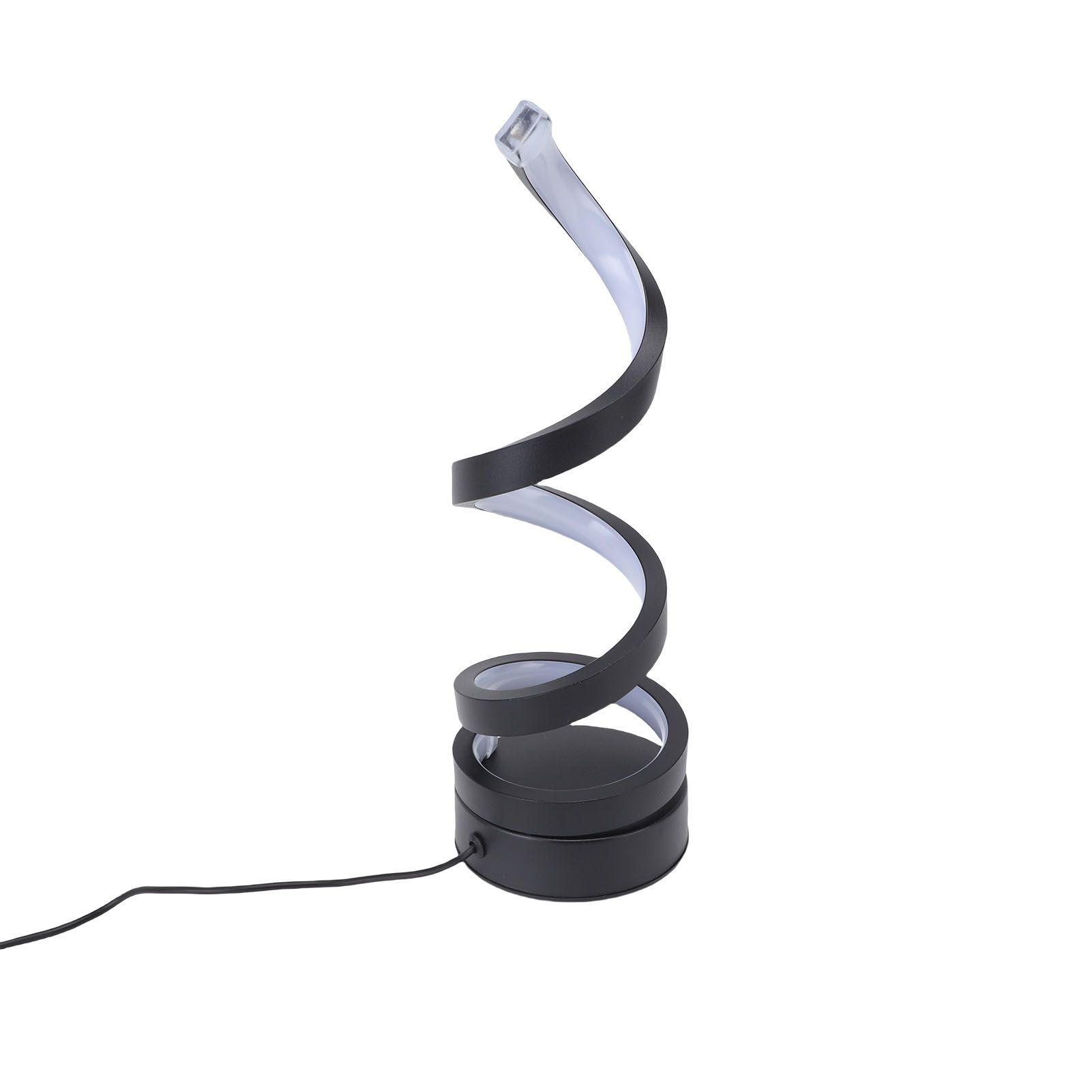 Spiral Table Lamp Aluminum 3 Colors Dimmable Decorative LED Bedside Lamp for view 9
