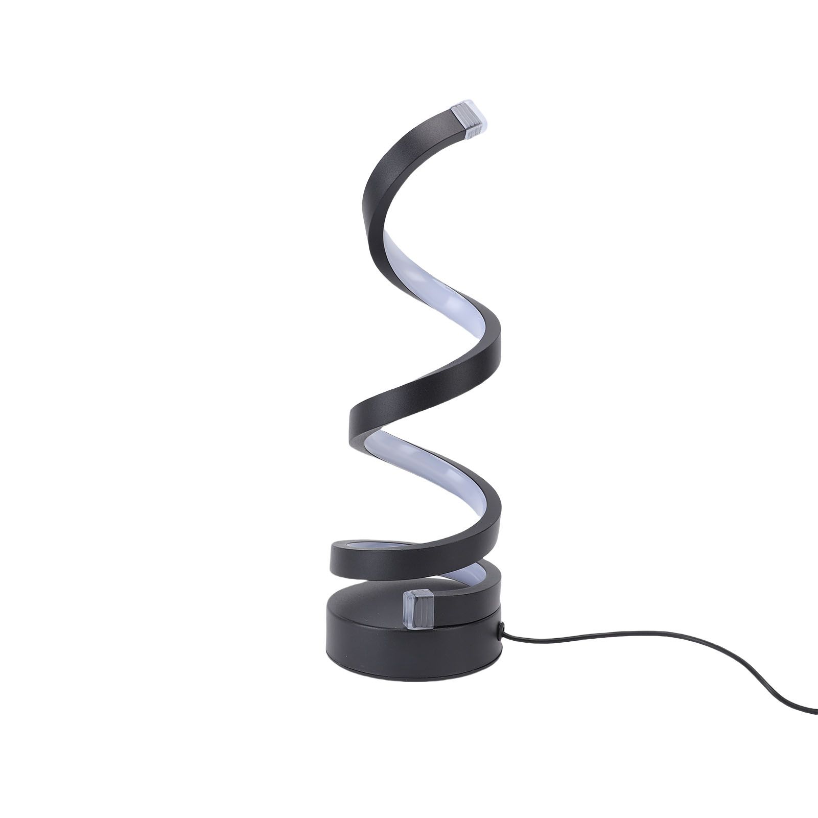 Spiral Table Lamp Aluminum 3 Colors Dimmable Decorative LED Bedside Lamp for view 10