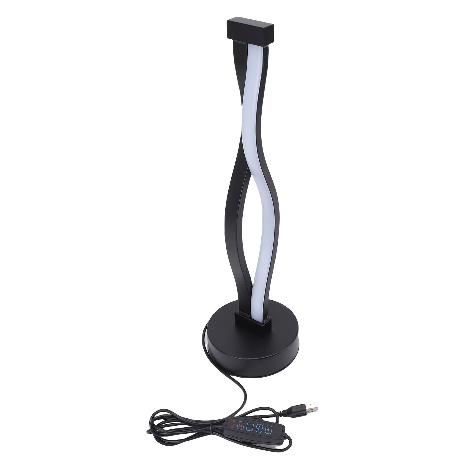 Spiral LED Table Lamp Modern 3 Colors Dimmable Desk Lamp Stylish Bedside Light view 3