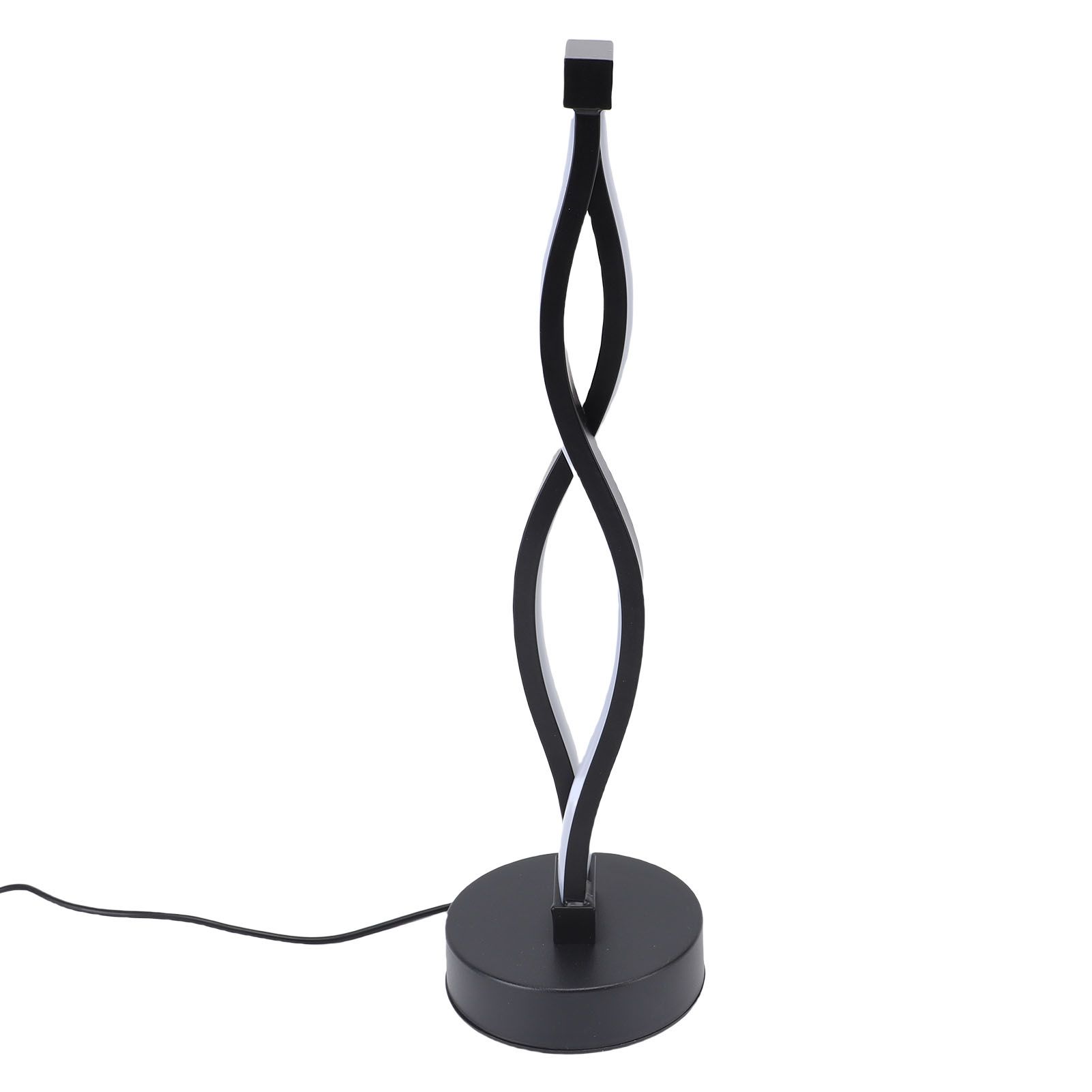 Spiral LED Table Lamp Modern 3 Colors Dimmable Desk Lamp Stylish Bedside Light view 11