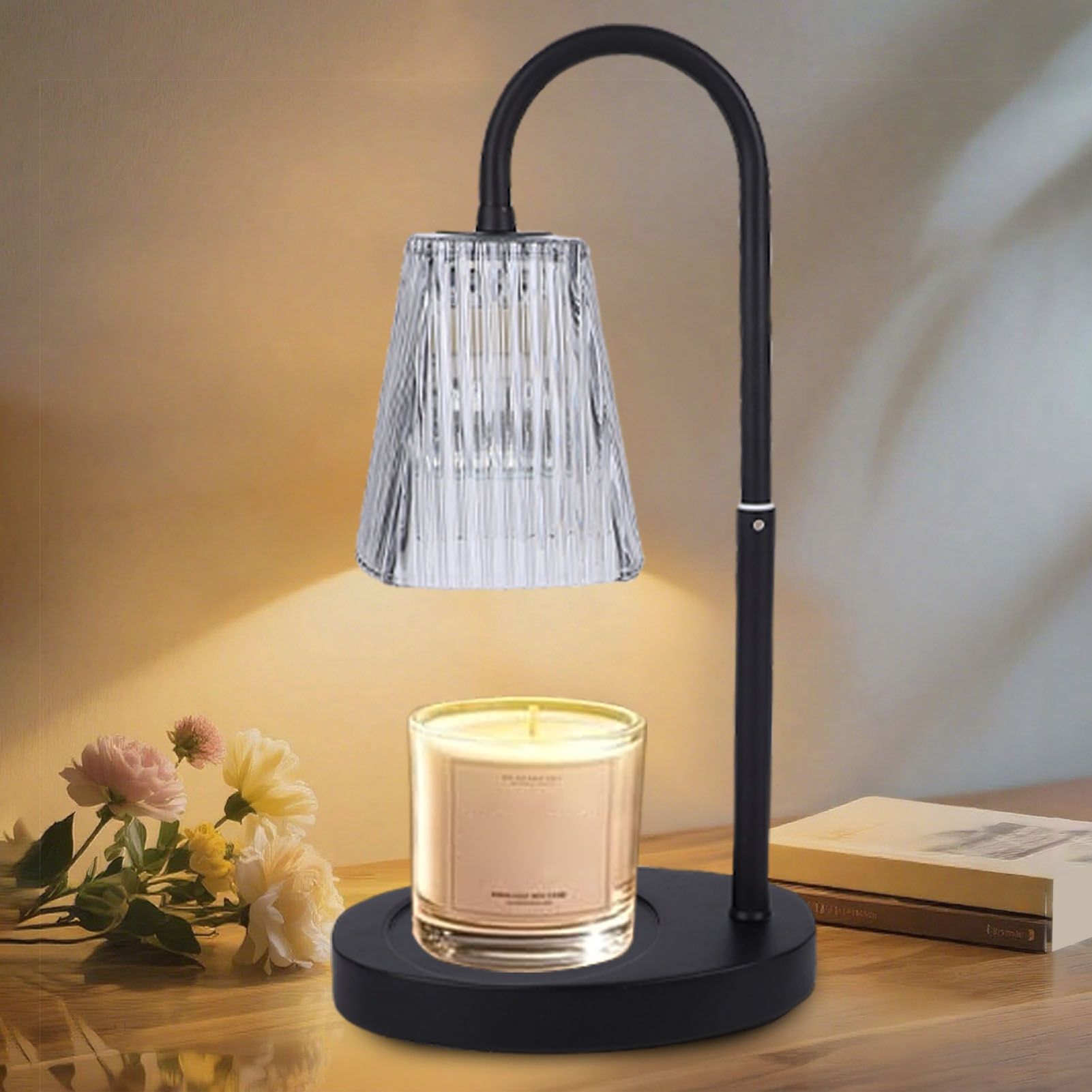 Candle Warmer Lamp Dimmable Electric Scented Wax Candle Melter with Timer and view 11