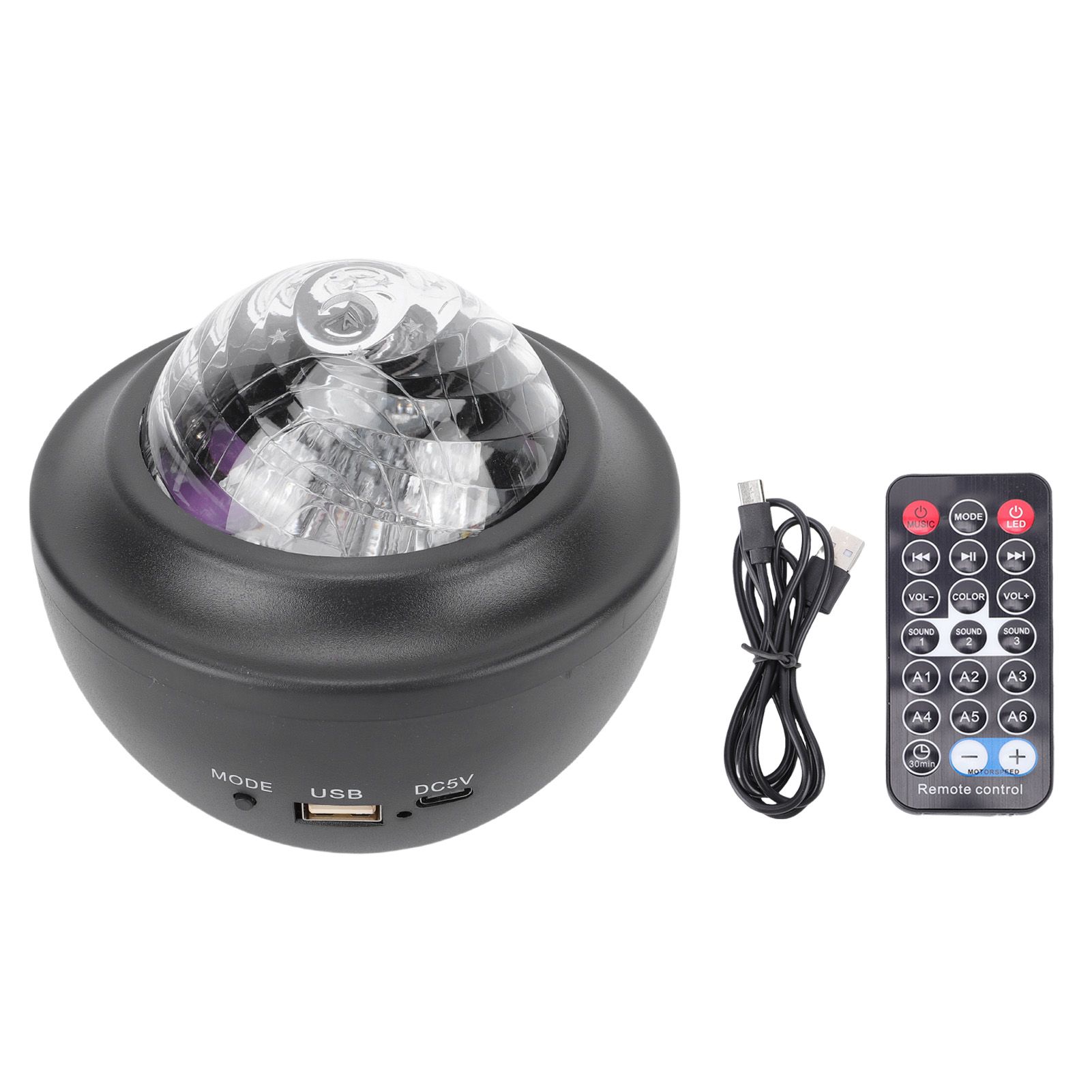 Projector Light Quiet Rechargeable Projection Night Light with Bluetooth view 3