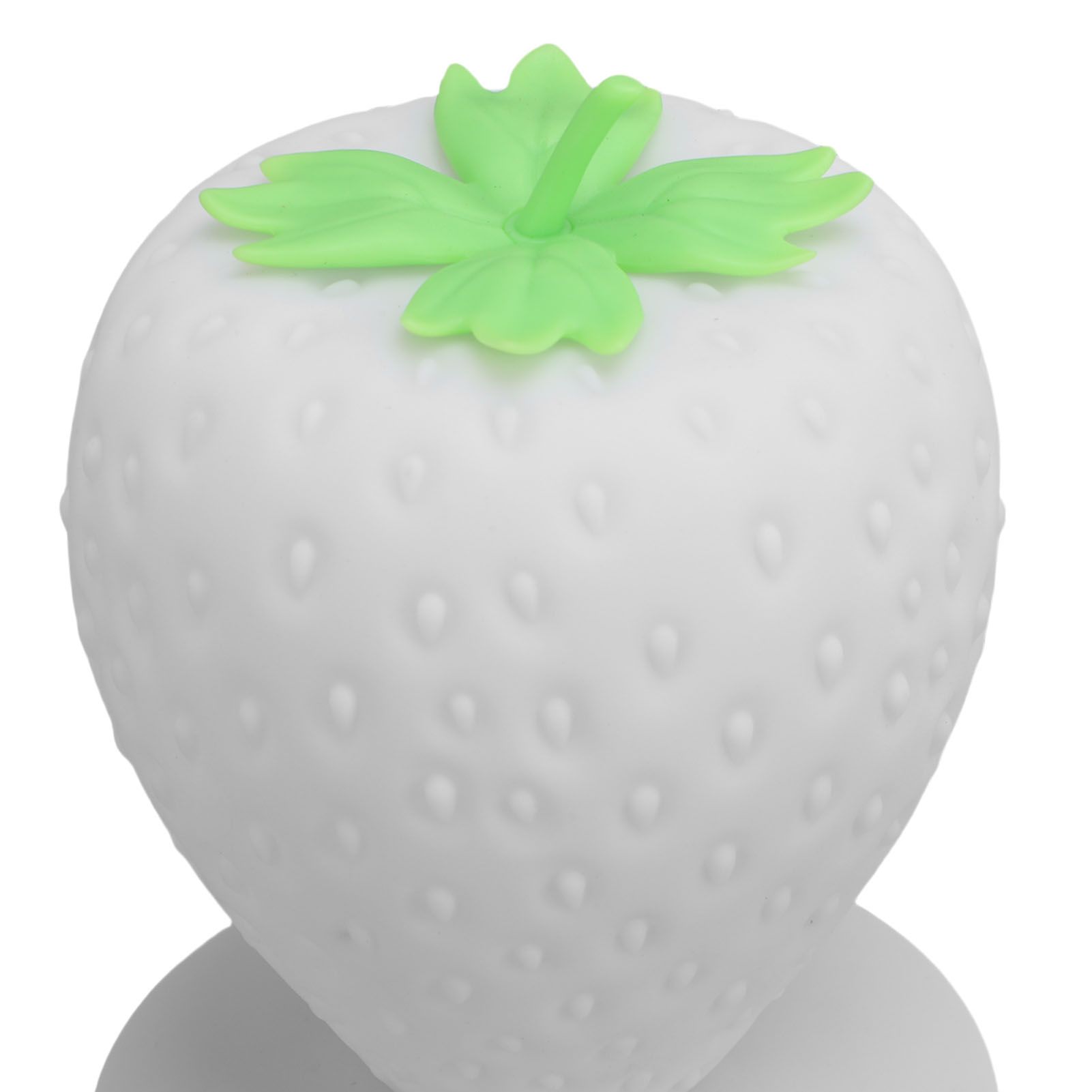 Strawberry Night Light USB Rechargeable LED Cute Silicone Strawberry Bedside view 2