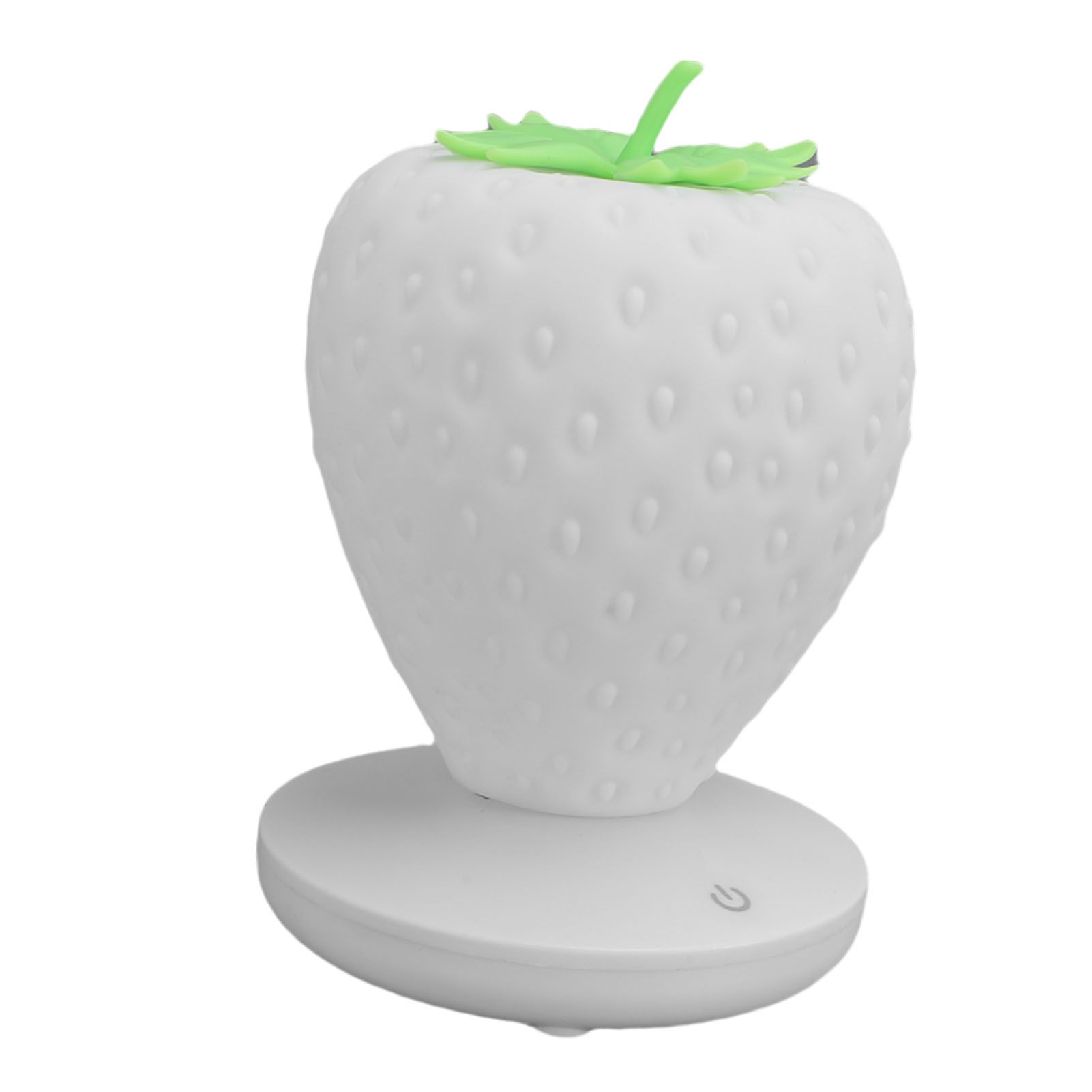 Strawberry Night Light USB Rechargeable LED Cute Silicone Strawberry Bedside view 4