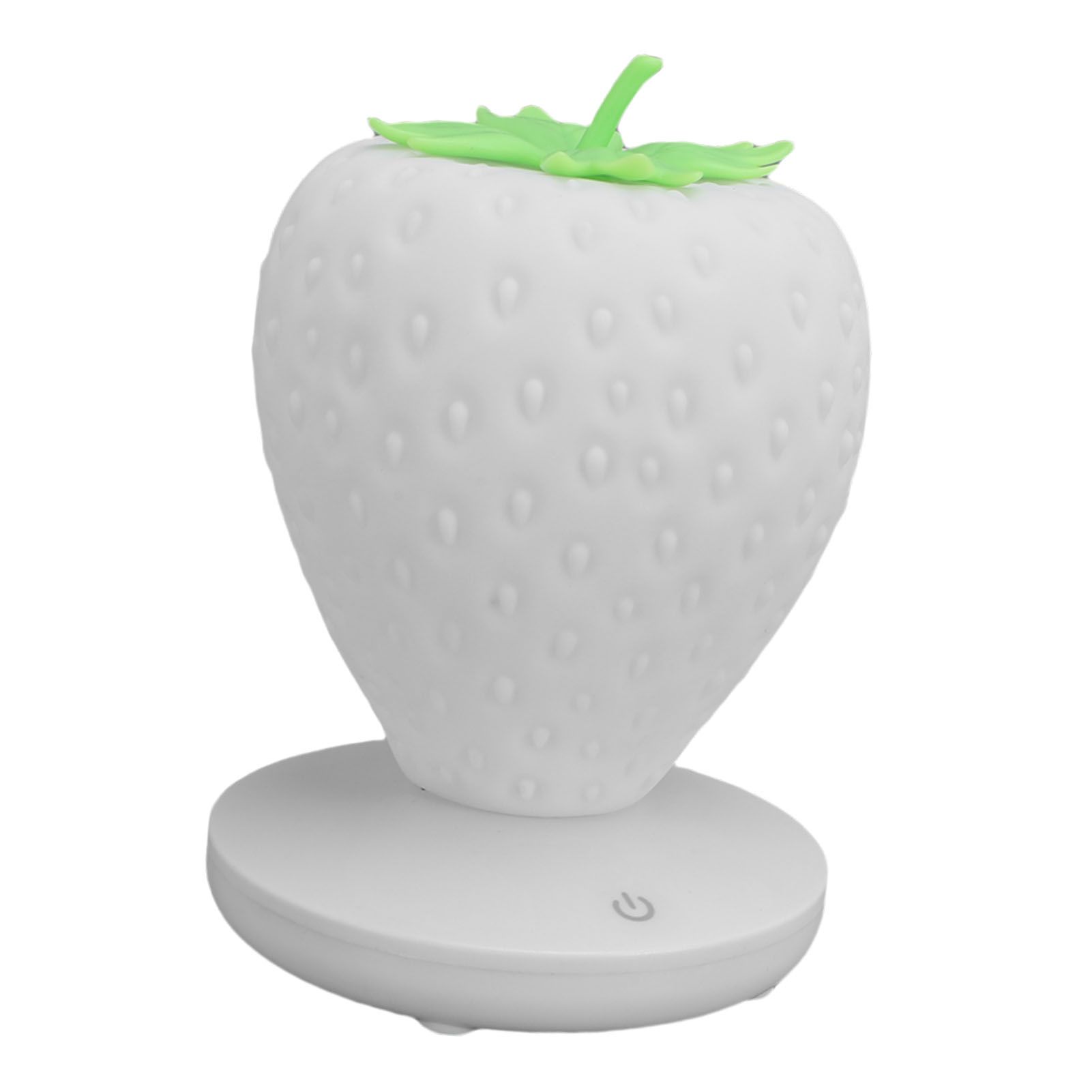 Strawberry Night Light USB Rechargeable LED Cute Silicone Strawberry Bedside view 6