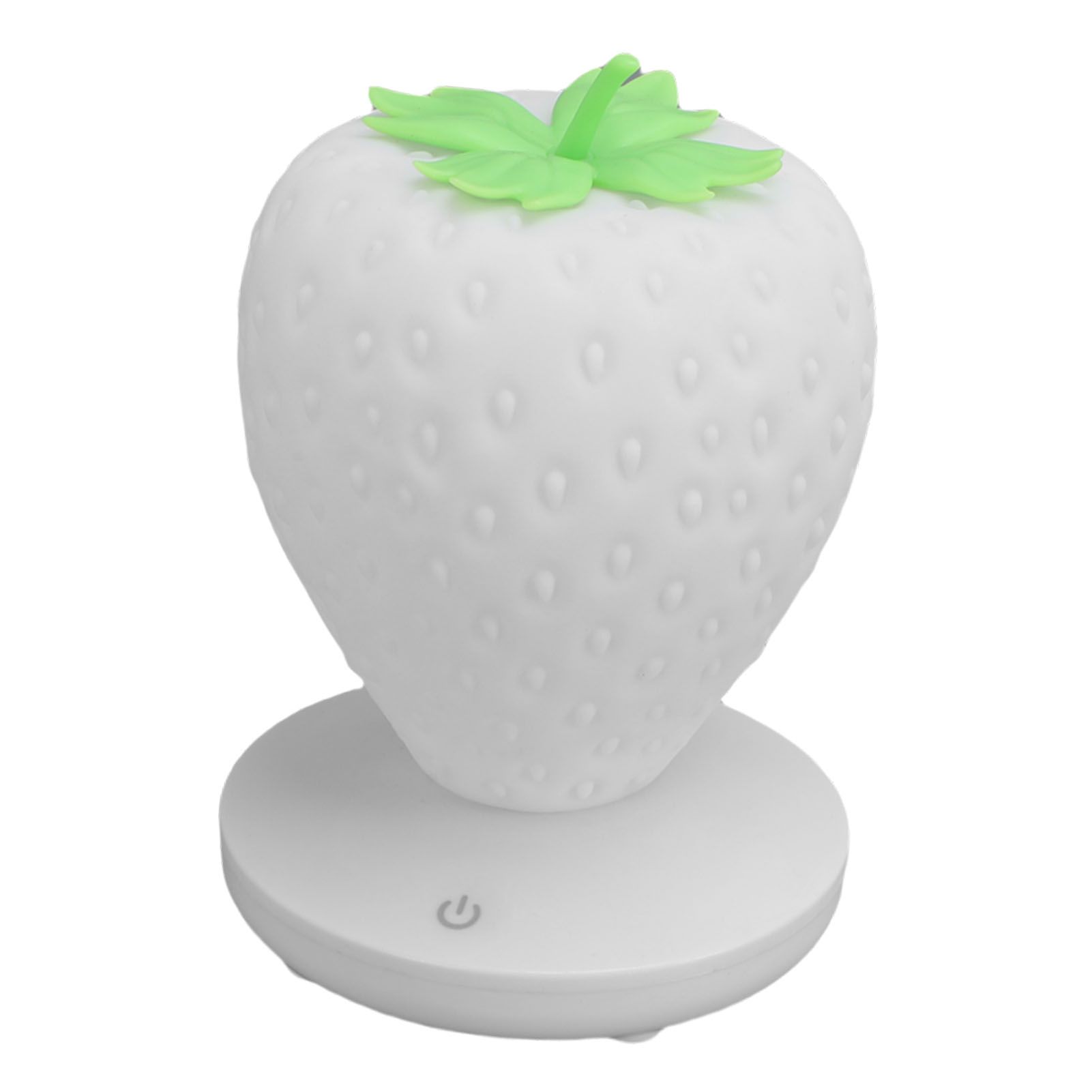 Strawberry Night Light USB Rechargeable LED Cute Silicone Strawberry Bedside view 8