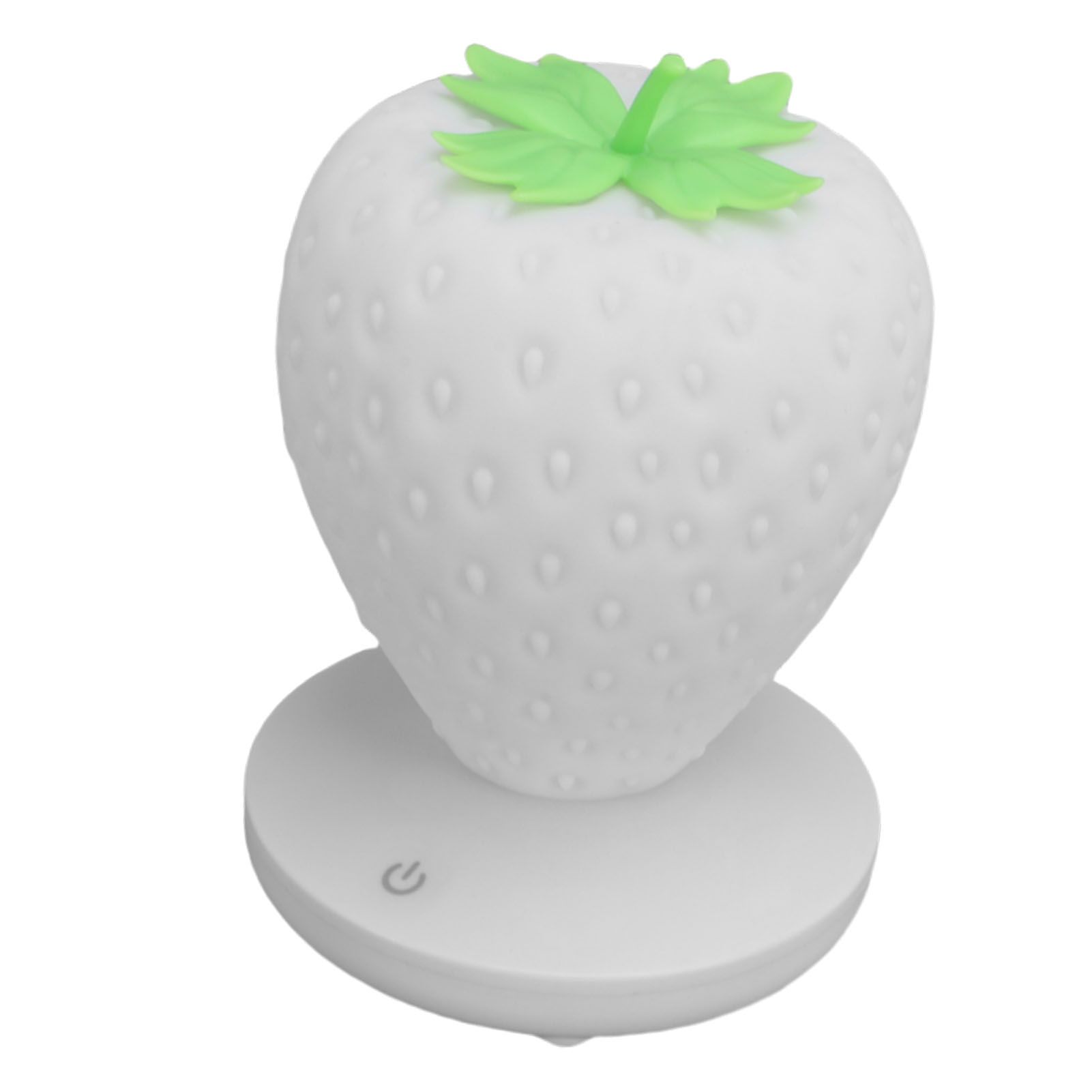 Strawberry Night Light USB Rechargeable LED Cute Silicone Strawberry Bedside view 9