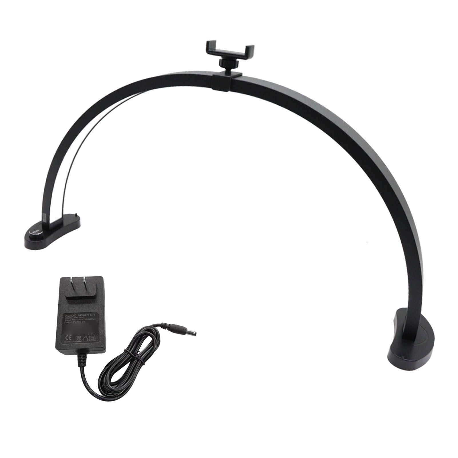 LED Desk Half Moon Light Black 3 Color Modes 10 Brightness Levels 28 Inch view 2