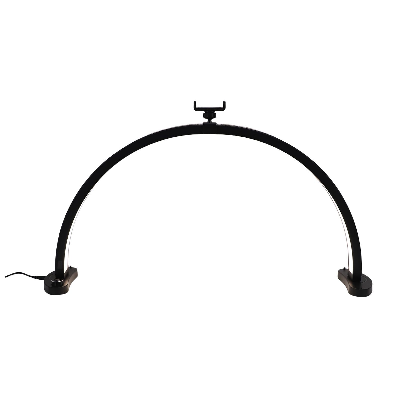 Half Moon Light with Phone Holder 28in 40W Eyelash Nail Tech Lamp Adjustable view 12