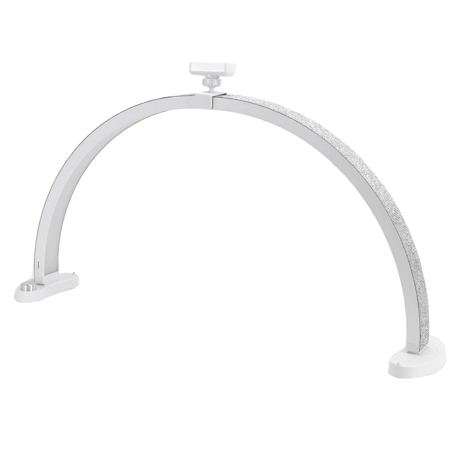 28 Inch LED Nail Table Lamp with Phone Stand Rhinestone Decor Foldable Arch view 6