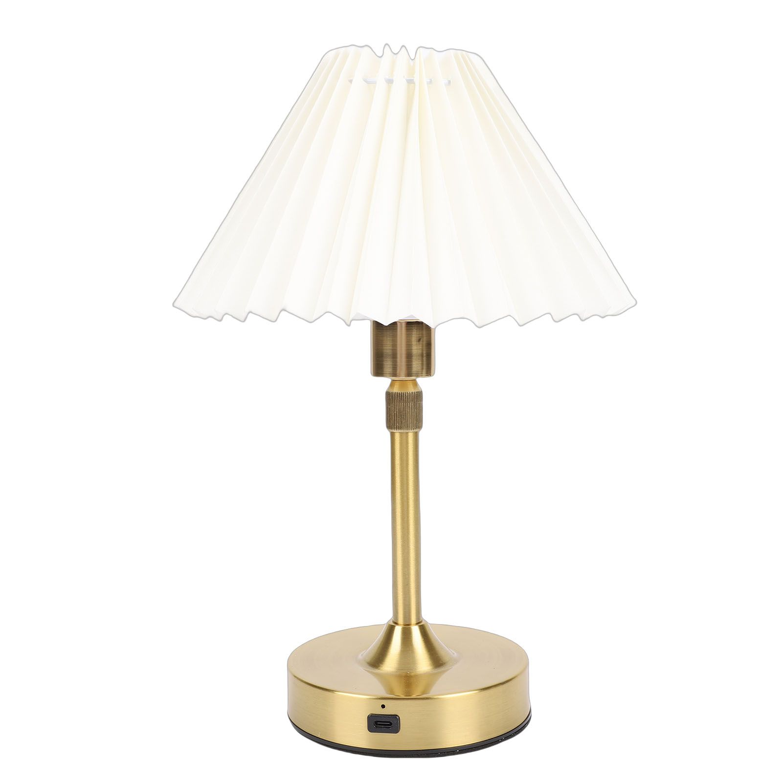 Cordless LED Table Lamp with Fabric Shade 2700k Warm Light Vintage view 4