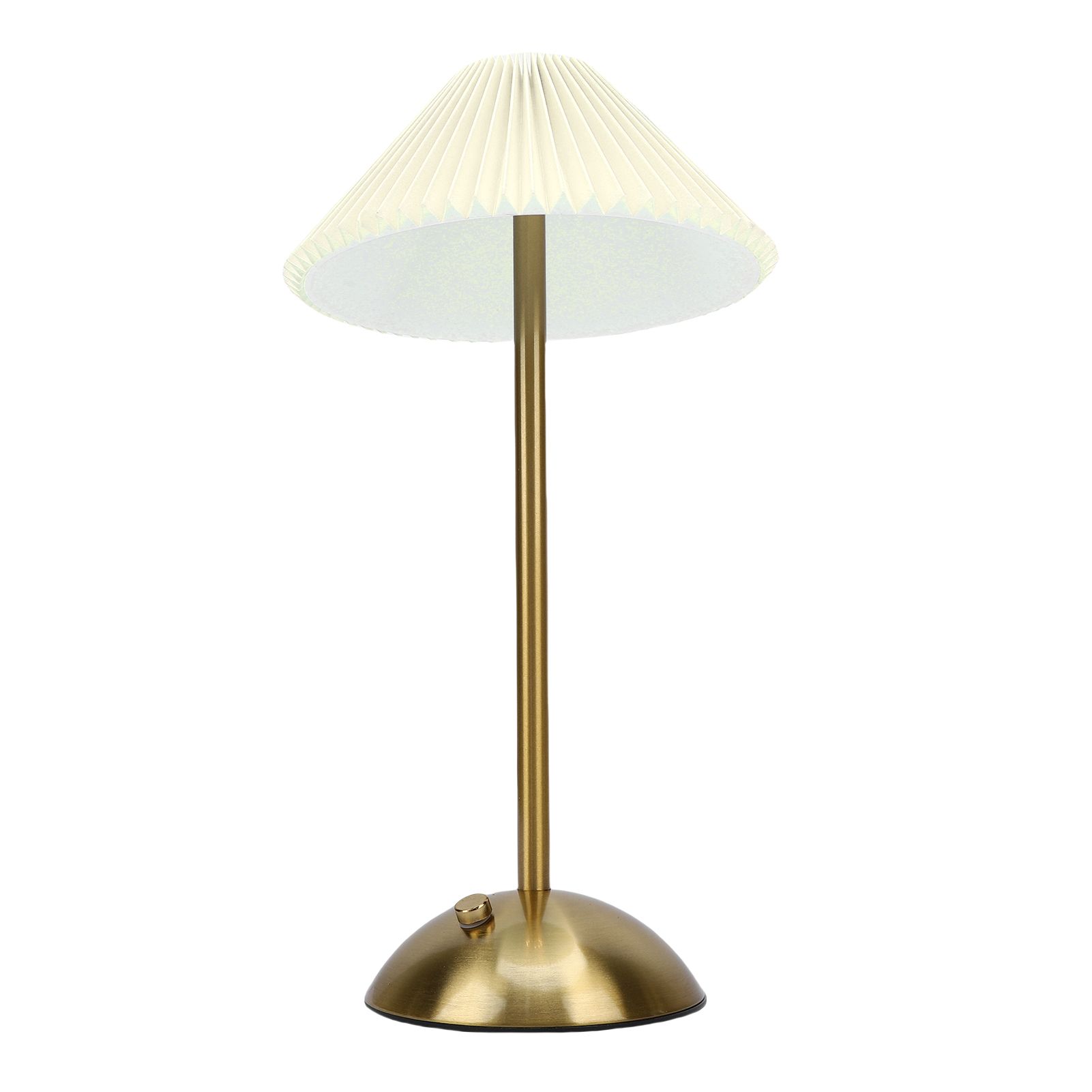 Pleated Table Lamp Touch Control 3 Colors Stepless Dimming USB Rechargeable view 12