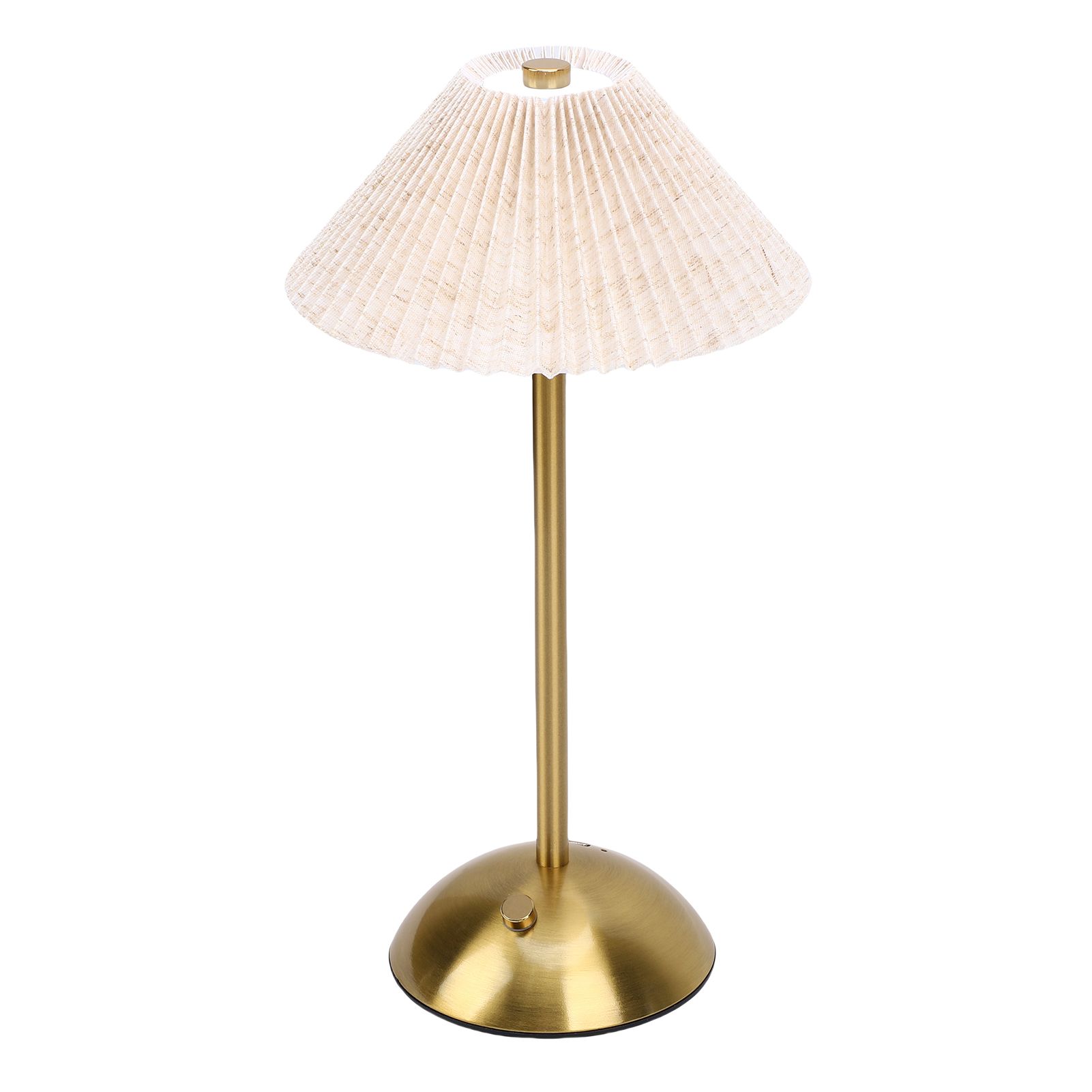 Pleated Table Lamp Touch Control 3 Colors Stepless Dimming USB Rechargeable view 5