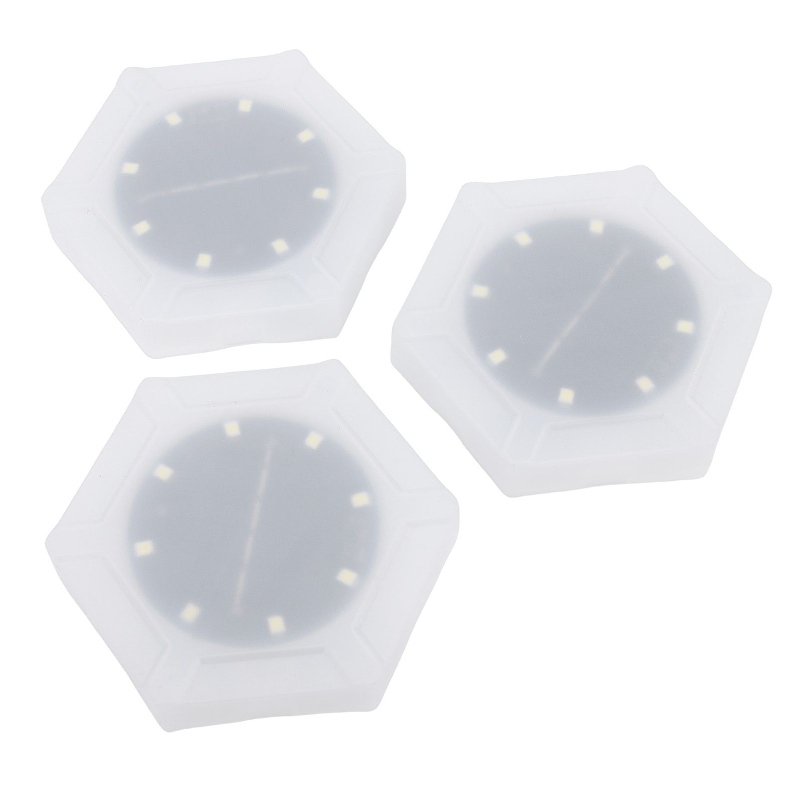 6pcs Hexagon Wall Lights Cordless Light Sensor Rain Proof Solar Powered LED view 10