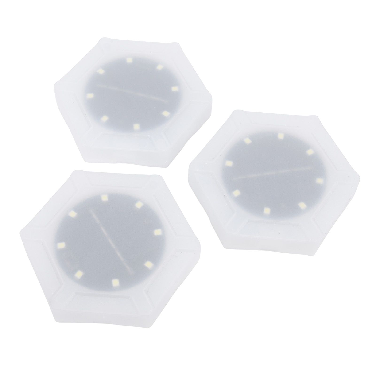 6pcs Hexagon Wall Lights Cordless Light Sensor Rain Proof Solar Powered LED view 12