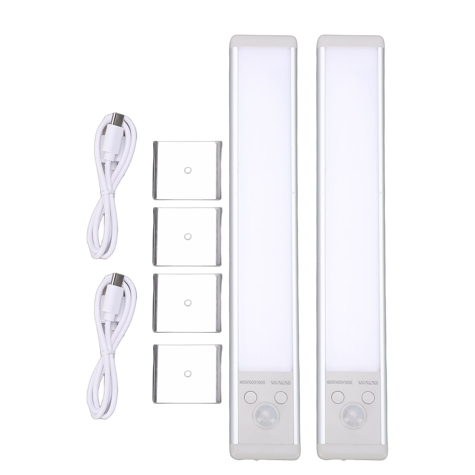 2PCS Under Cabinet Light Motion Sensor Cordless Magnetic Rechargeable LED view 3