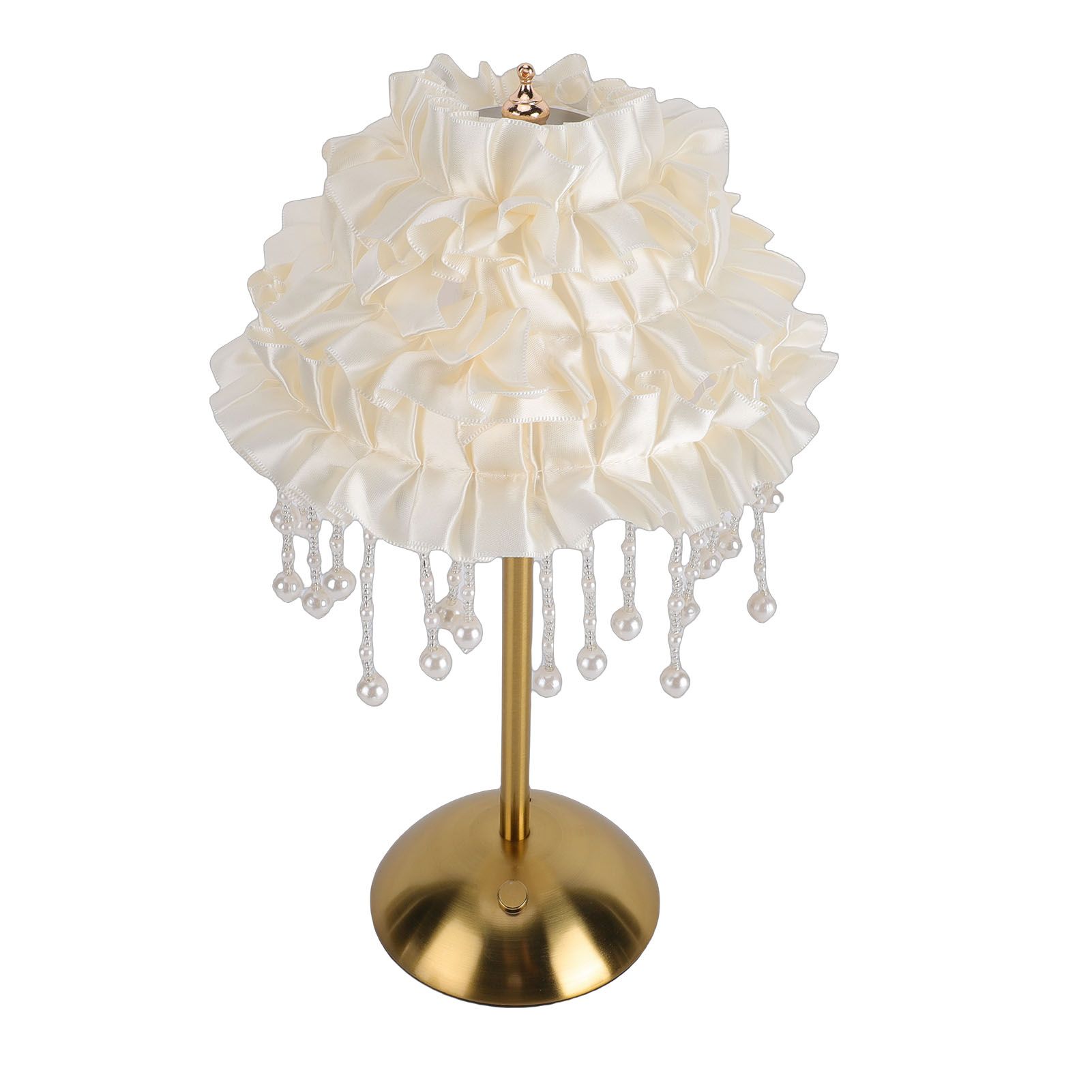 Nordic Bedside Lamp USB Rechargeable Cute Romantic Ribbon Decor Nightstand for view 8