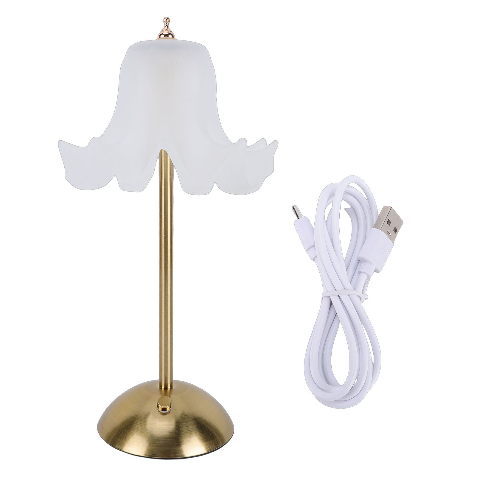 Bedside Table Lamp LED Rechargeable Touch Lamp Nordic Style Night Light for view 3