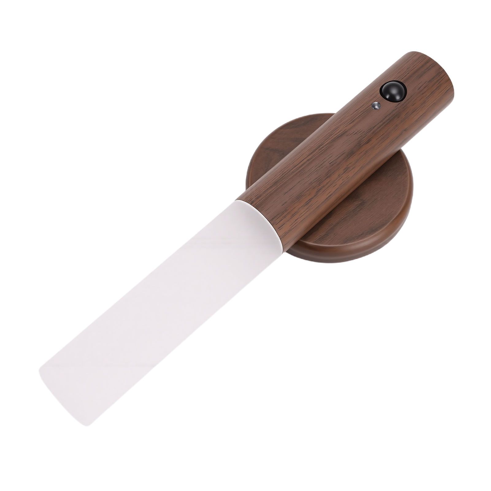 Wooden Motion Sensor Light Indoor Rechargeable LED Battery Operated Wall — image 1