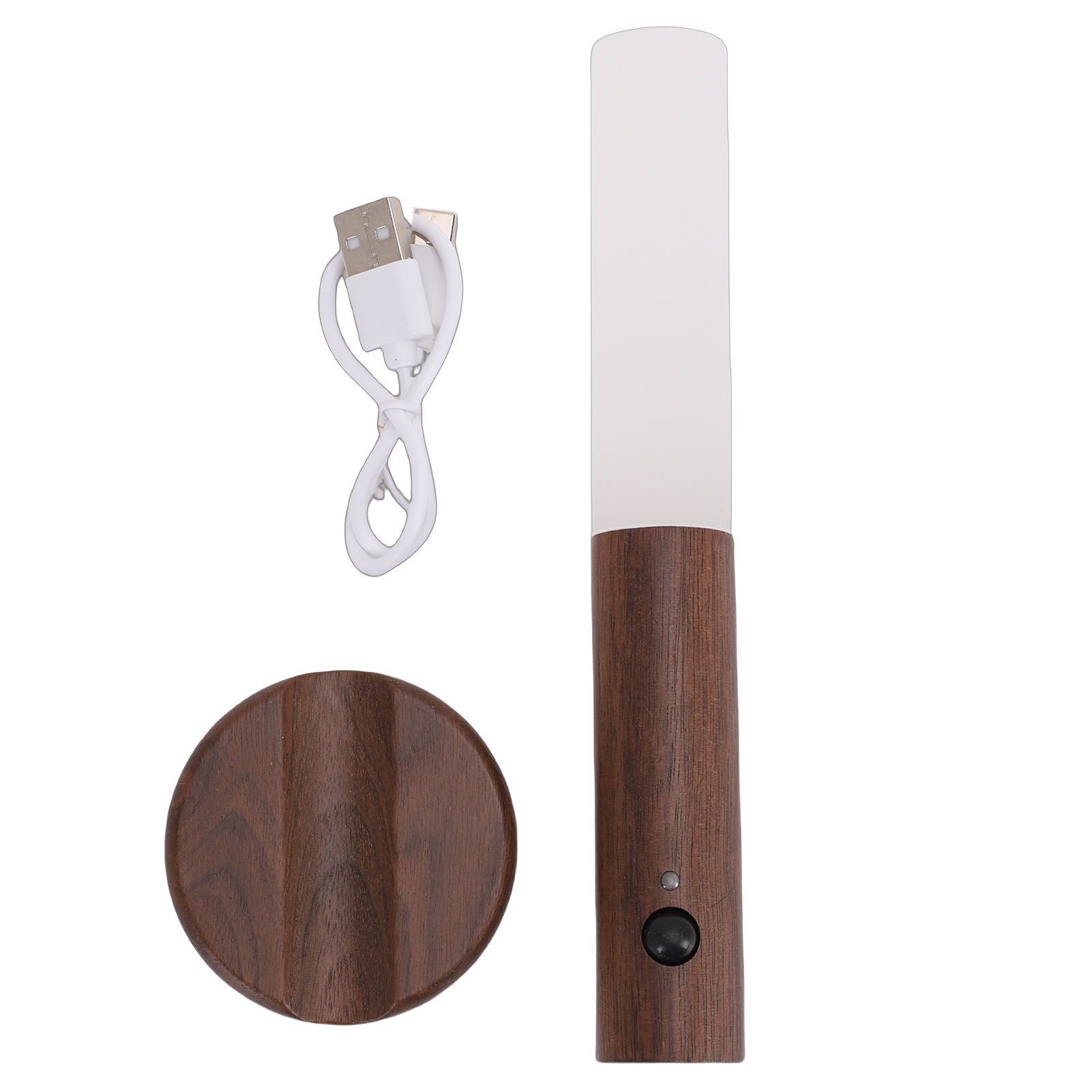 Wooden Motion Sensor Light Indoor Rechargeable LED Battery Operated Wall view 3