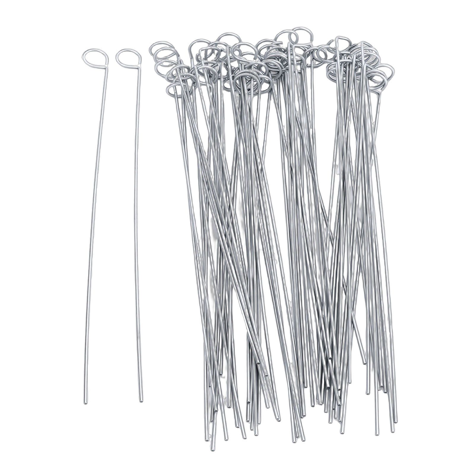 60pcs Xmas Light Stakes Stable Easy Insertion Metal Lights Ground Stakes for view 6