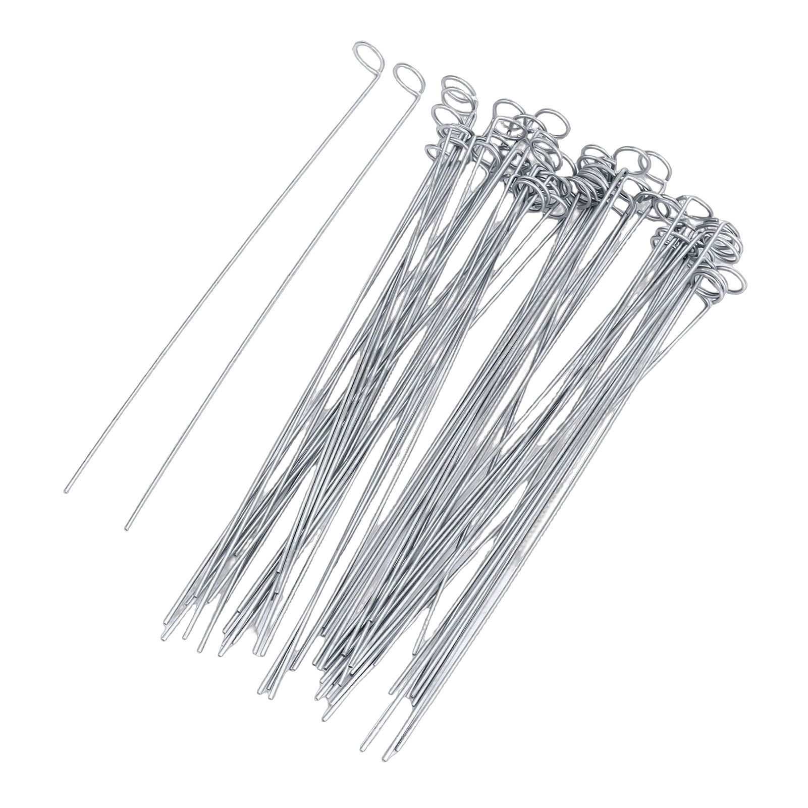 60pcs Xmas Light Stakes Stable Easy Insertion Metal Lights Ground Stakes for view 8