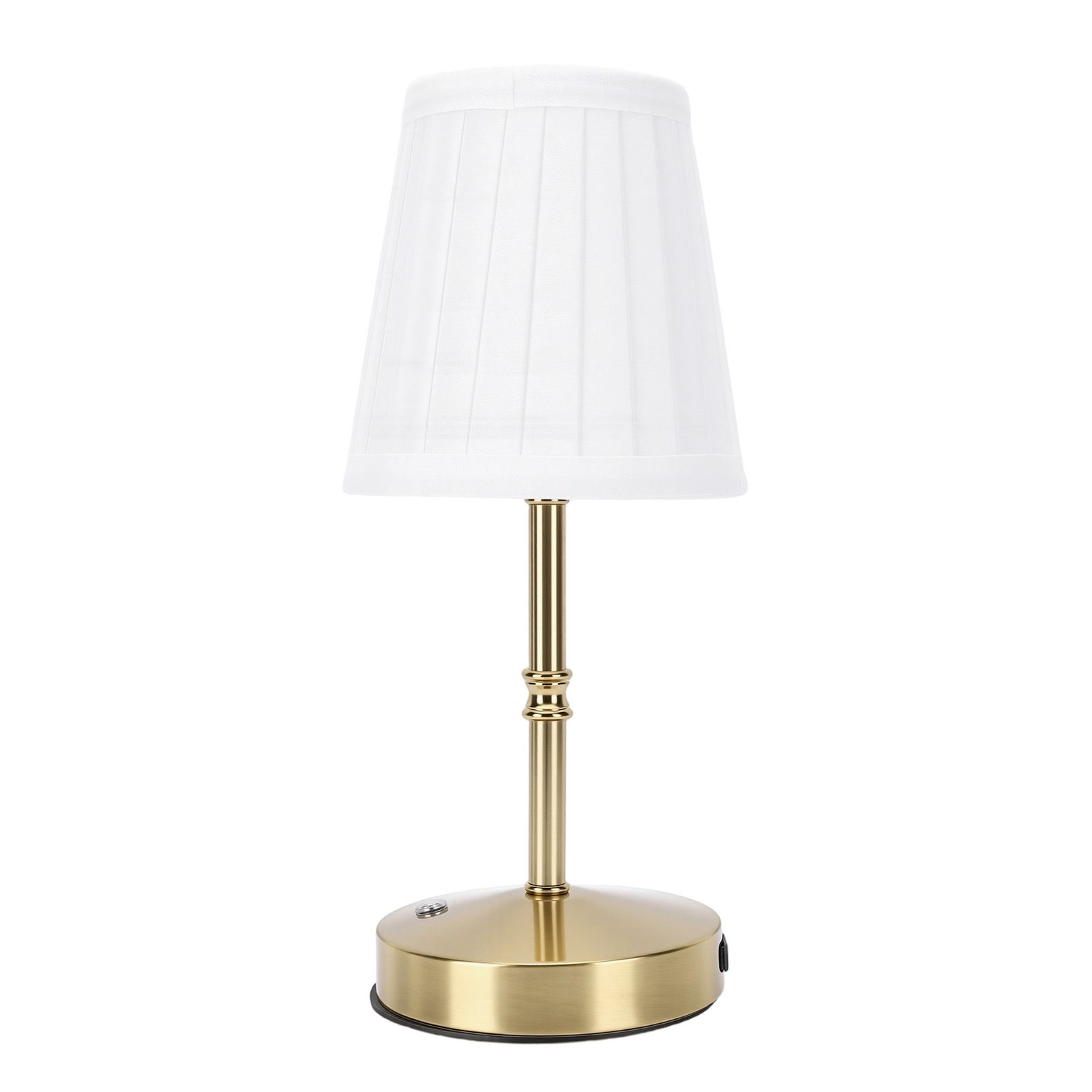 Cordless LED Table Lamp USB Touch Control Dimmable Fabric Shade Table Lamp for view 4