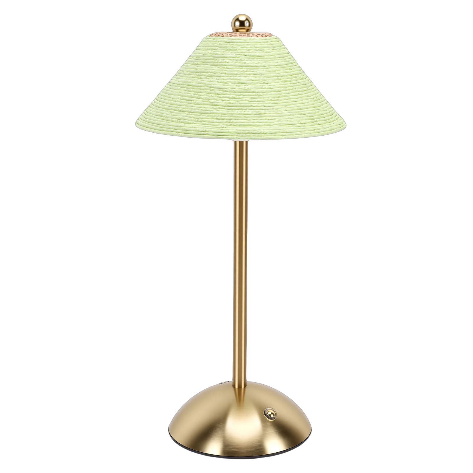 Table Lamp 3 Colors Cordless Handwoven Paper Rope Lampshade Bedside Table Lamp view 6