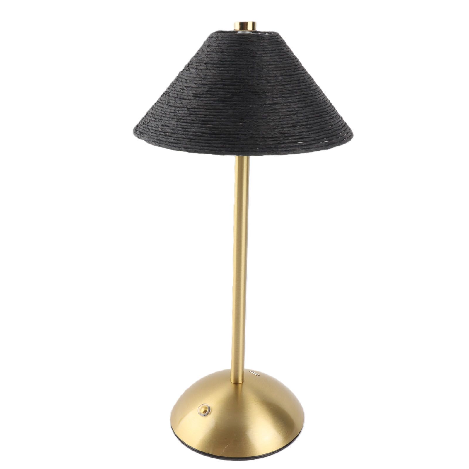 Table Lamp 3 Colors Cordless Handwoven Paper Rope Lampshade Bedside Table Lamp view 11
