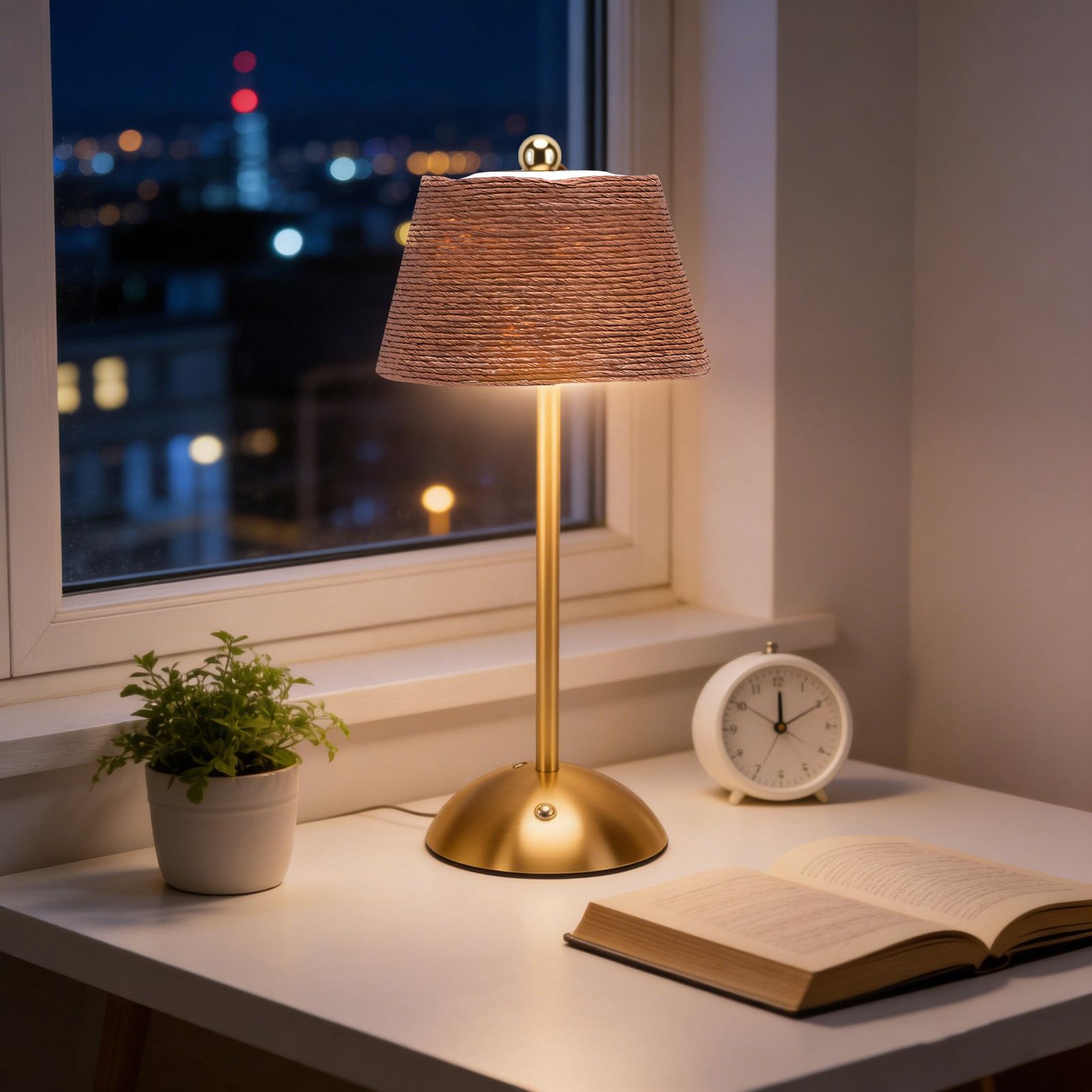 Cordless Table Lamp 1200mAh USB Battery Operated 3 Color Stepless Dimming view 10