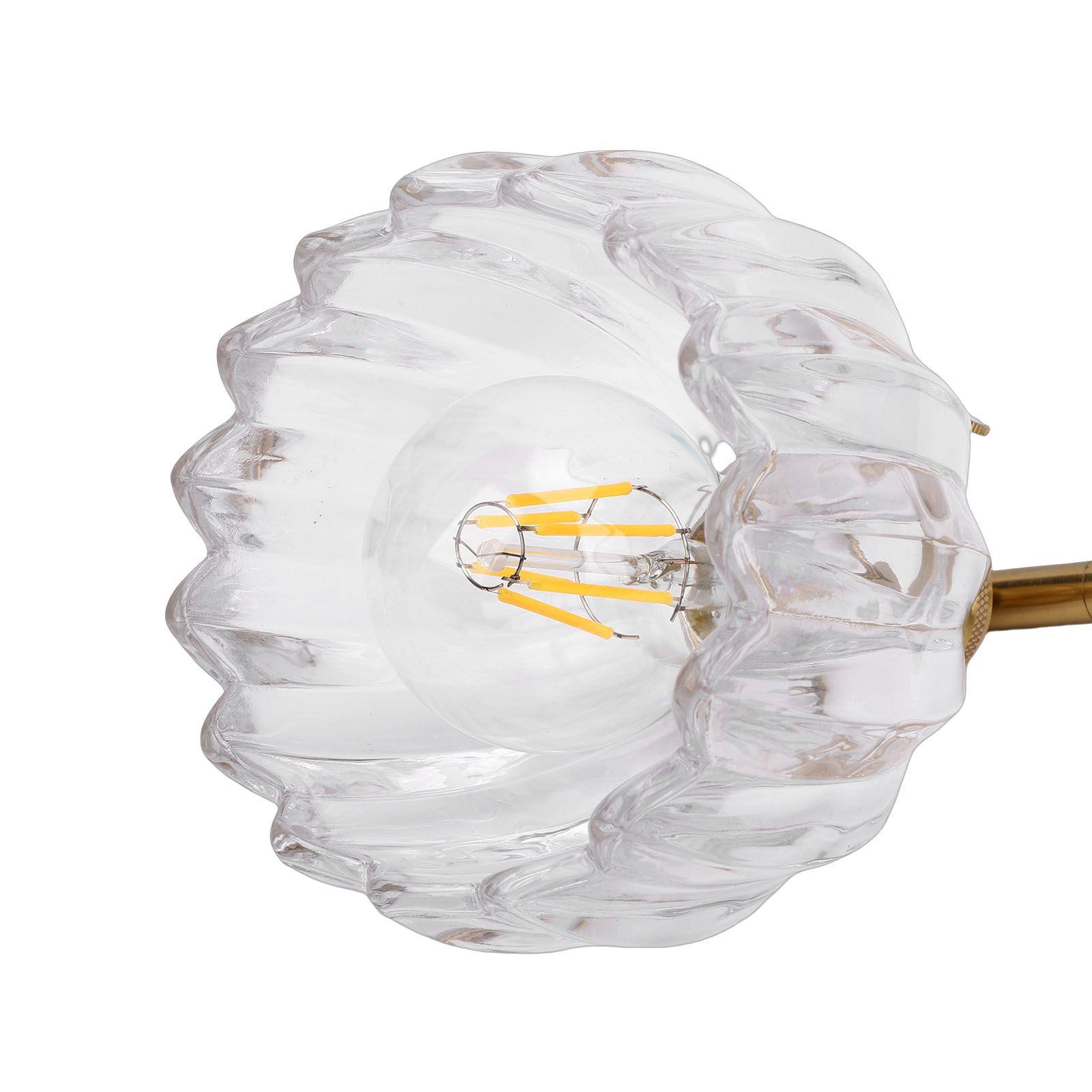 Wall Sconce Glass Lampshade Minimalist Aluminum Alloy Vintage Wall Lamp for view 5