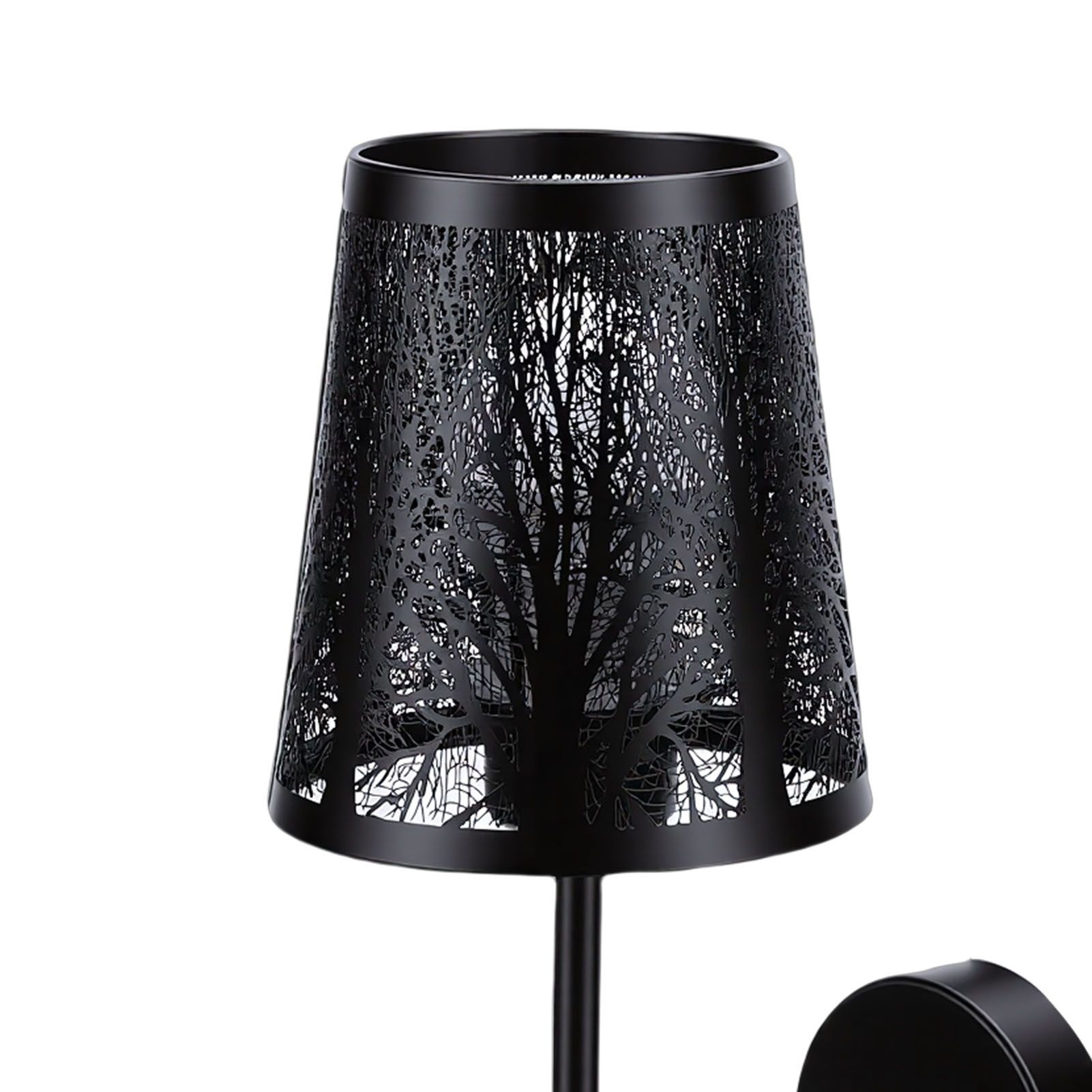 Wall Sconce Rechargeable Dimmable RGB Wall Light Hollow Out Bedside Light with view 2