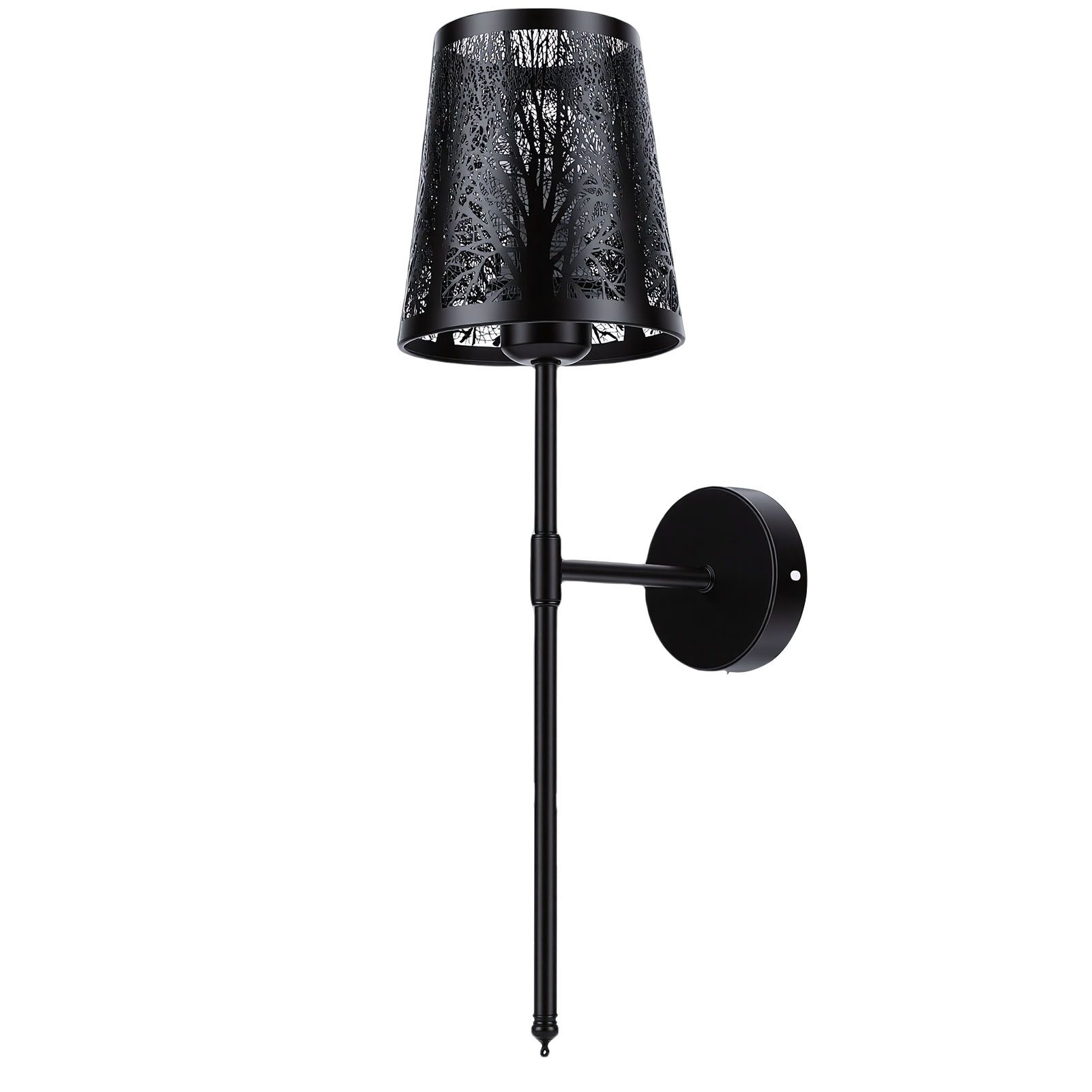Wall Sconce Rechargeable Dimmable RGB Wall Light Hollow Out Bedside Light with view 4