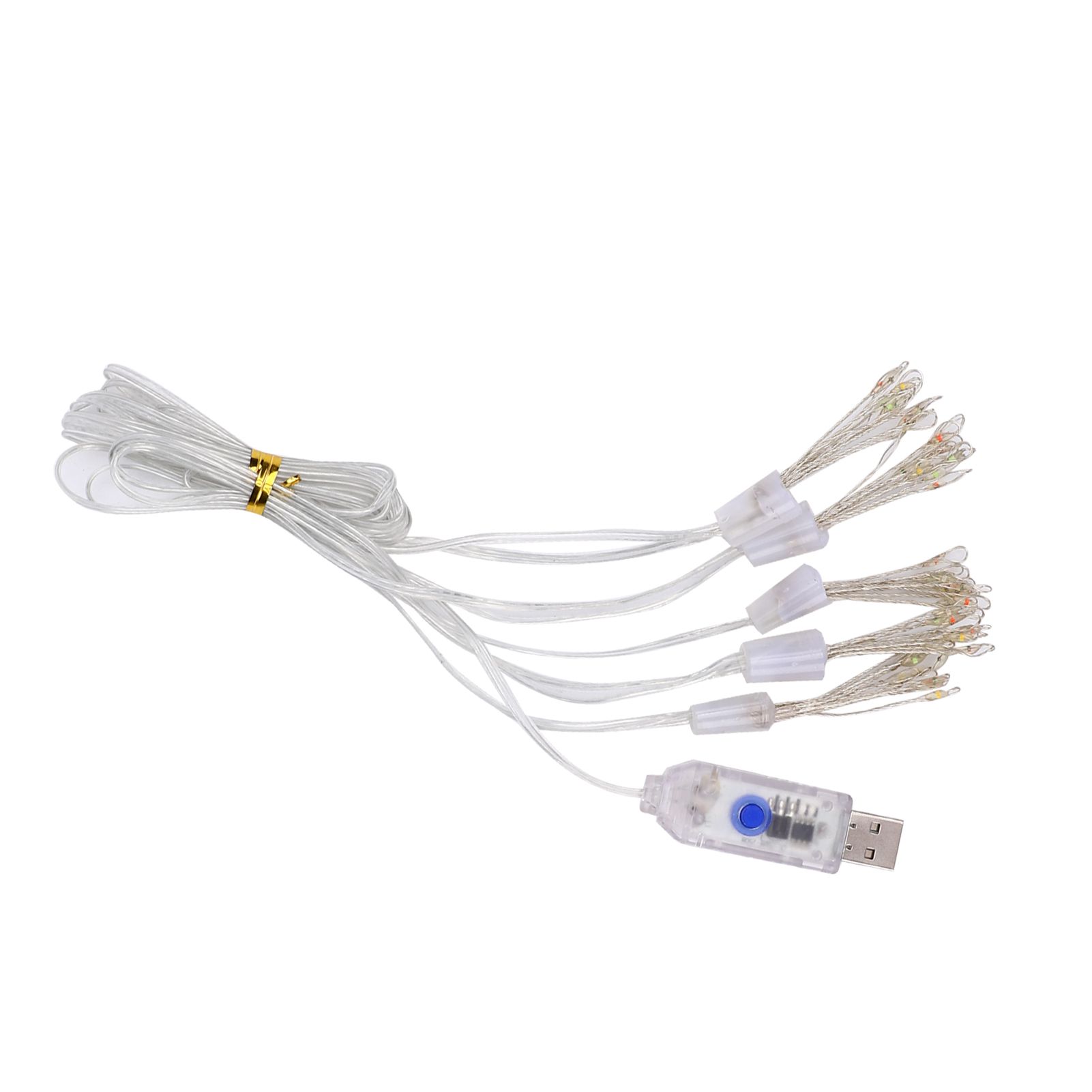 LED Fairy Lights with Remote Control USB Powered Flexible Copper String Lights view 5