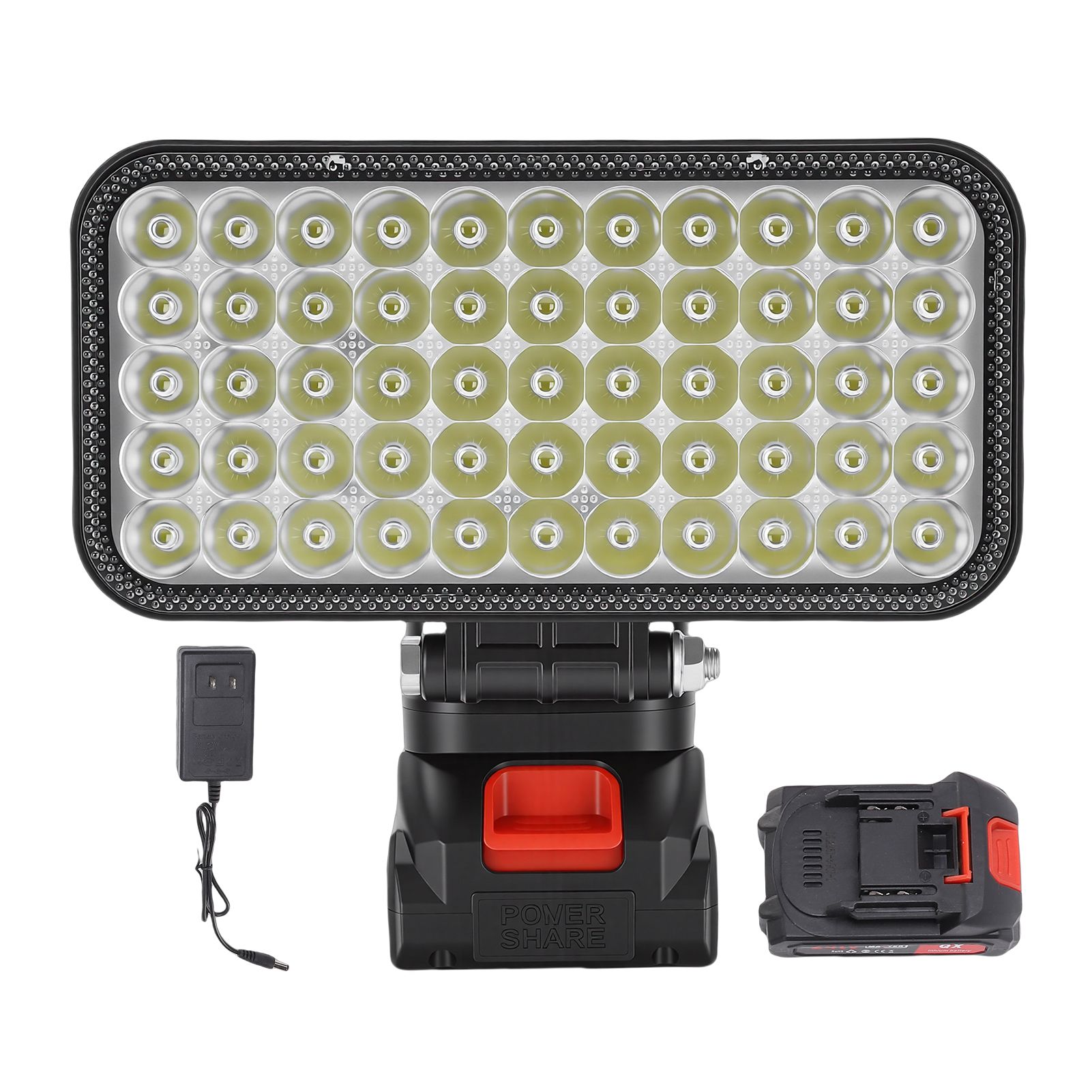 LED Work Light Battery Powered Handheld Flashlight with Dual USB Ports view 3