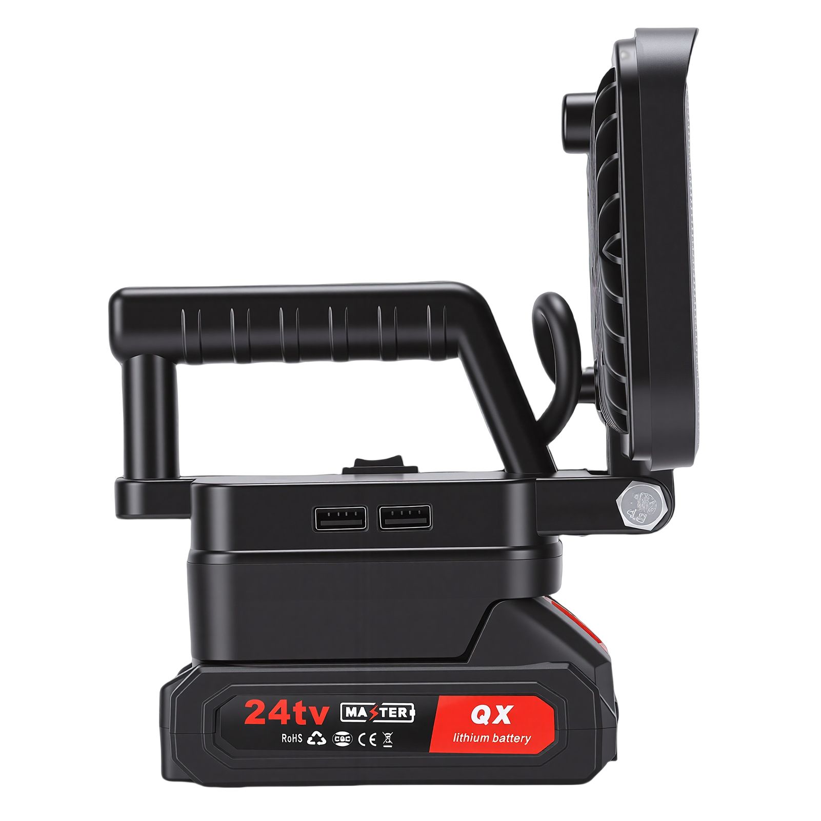 LED Work Light Battery Powered Handheld Flashlight with Dual USB Ports view 6