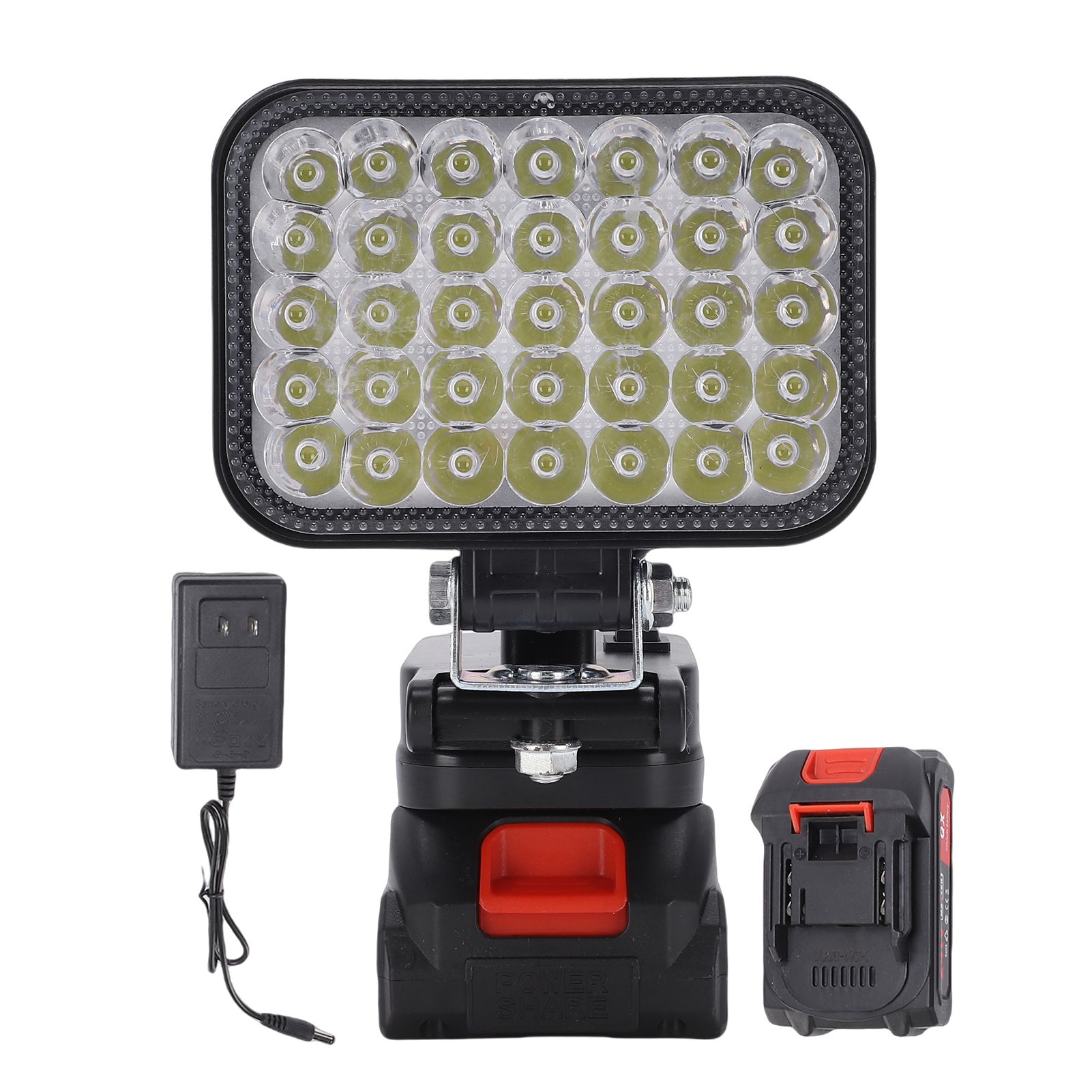 LED Work Light Battery Powered Handheld Flashlight with Dual USB Ports view 3