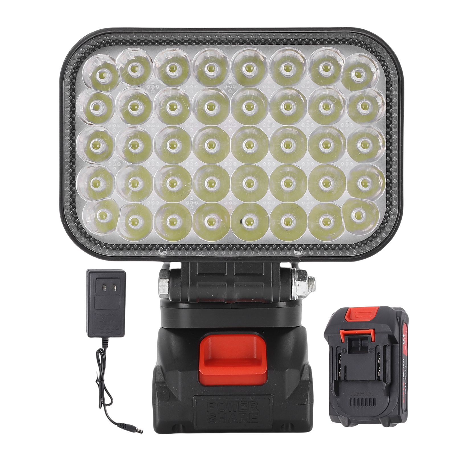 LED Work Light Battery Powered Handheld Flashlight with Dual USB Ports view 3