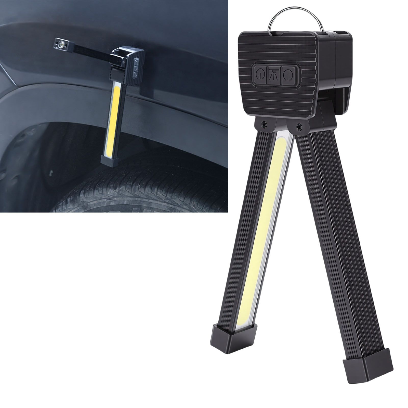 Magnetic Gym Lamp for Posing Portable Magnet LED Flashlight with Hanging Hook view 11