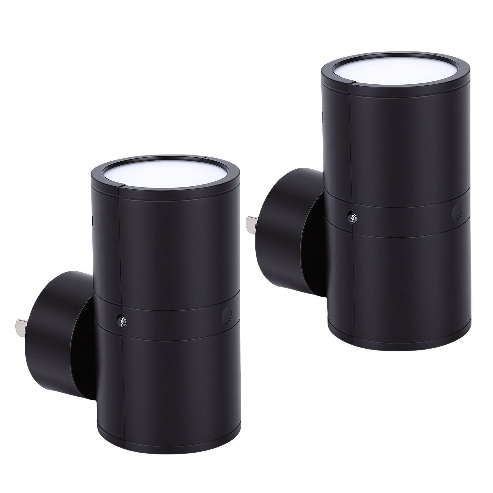 2 Pcs LED Night Light Plug In 3 Color Dusk To Dawn Sensor Wall Outlet Light — image 1
