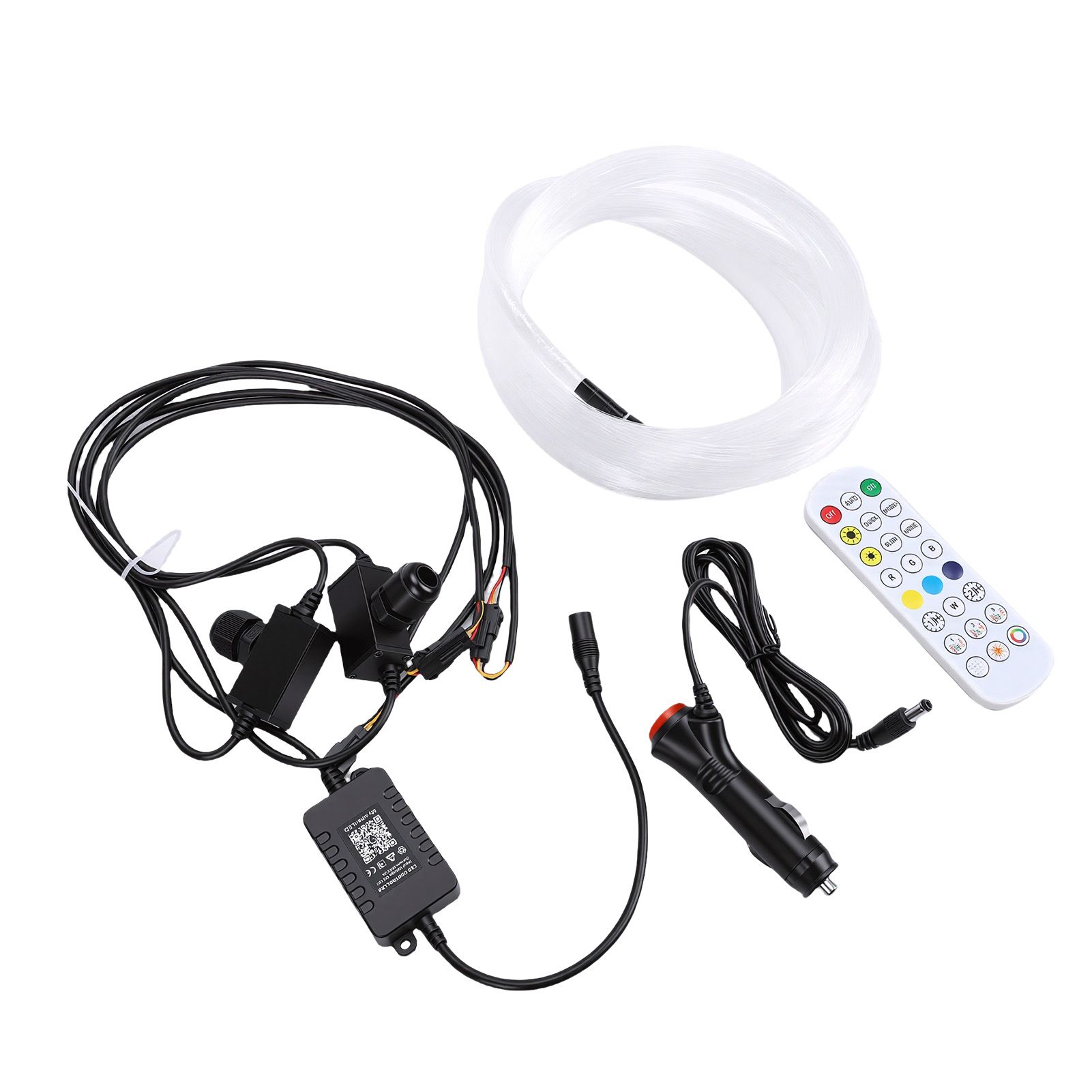 Car Use 1.5W RGBW 100pcs 0.03in 6.6ft Fiber Optic Lights Starlight Ceiling view 4