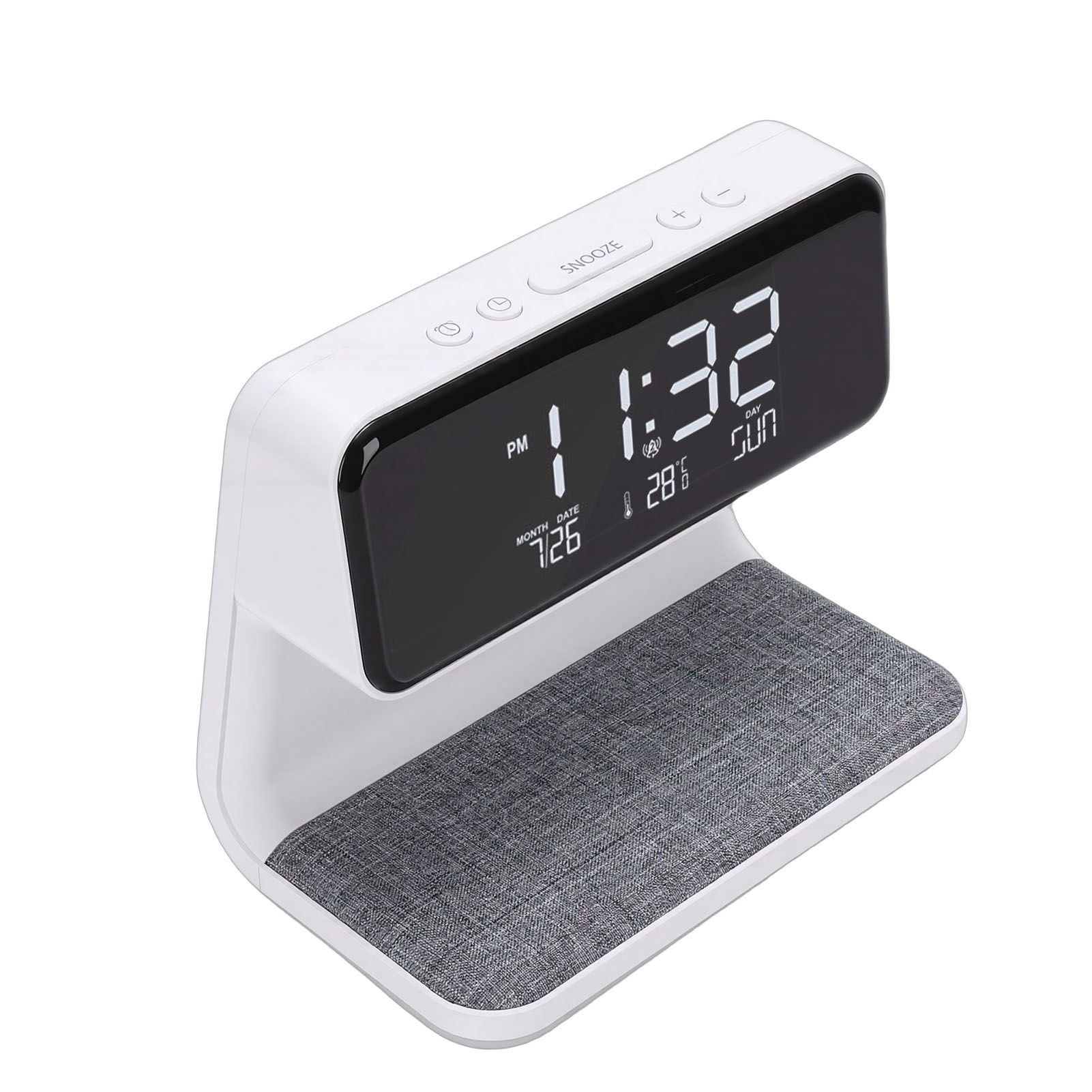 3 in 1 Wireless Charging Digital Alarm Clock with Night Light 15W Fast view 10