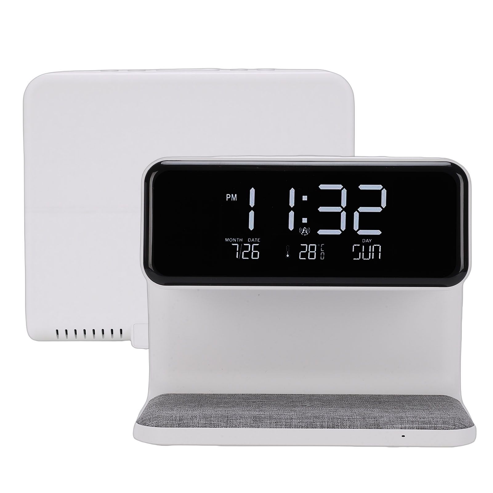3 in 1 Wireless Charging Digital Alarm Clock with Night Light 15W Fast view 12
