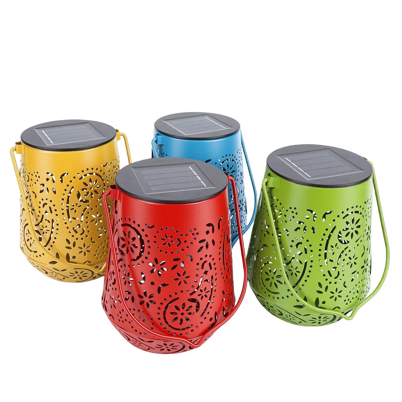 Solar Lanterns Outdoor Water Proof Garden Decor Hanging Solar Lights for view 4