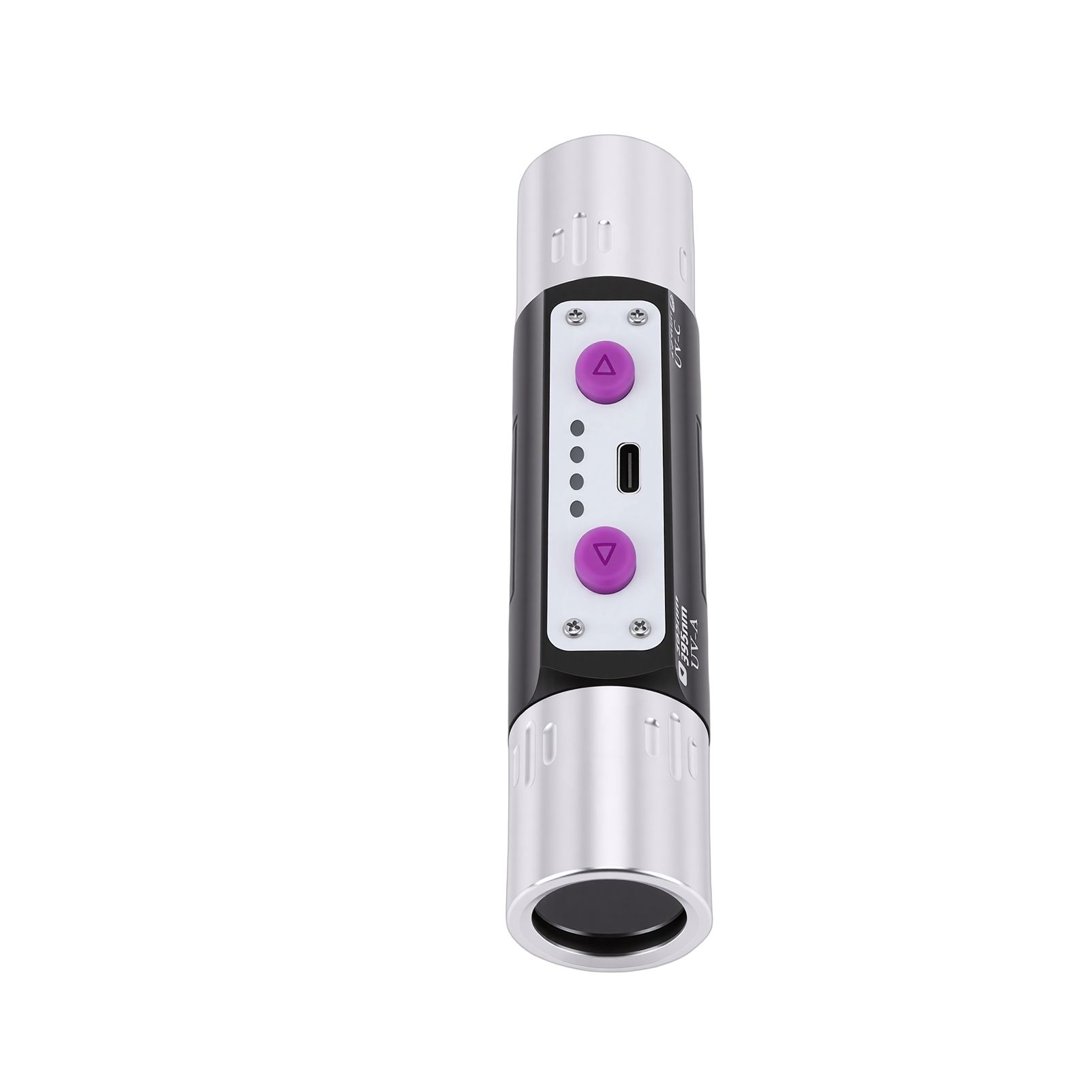 Violet Light Flashlight 3W Rechargeable 254nm 365nm 395nm Dual Head Torch view 5