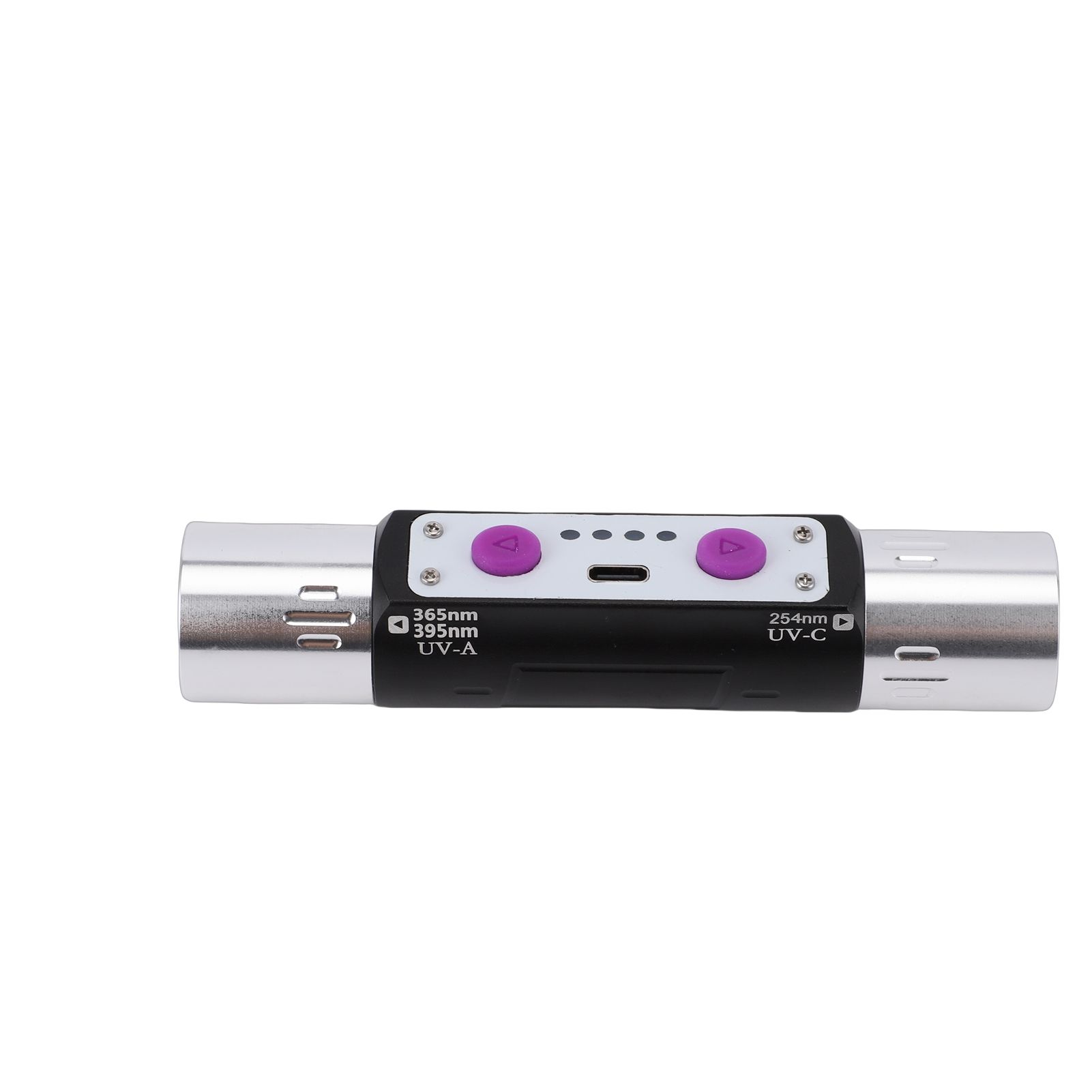 Violet Light Flashlight 3W Rechargeable 254nm 365nm 395nm Dual Head Torch view 10