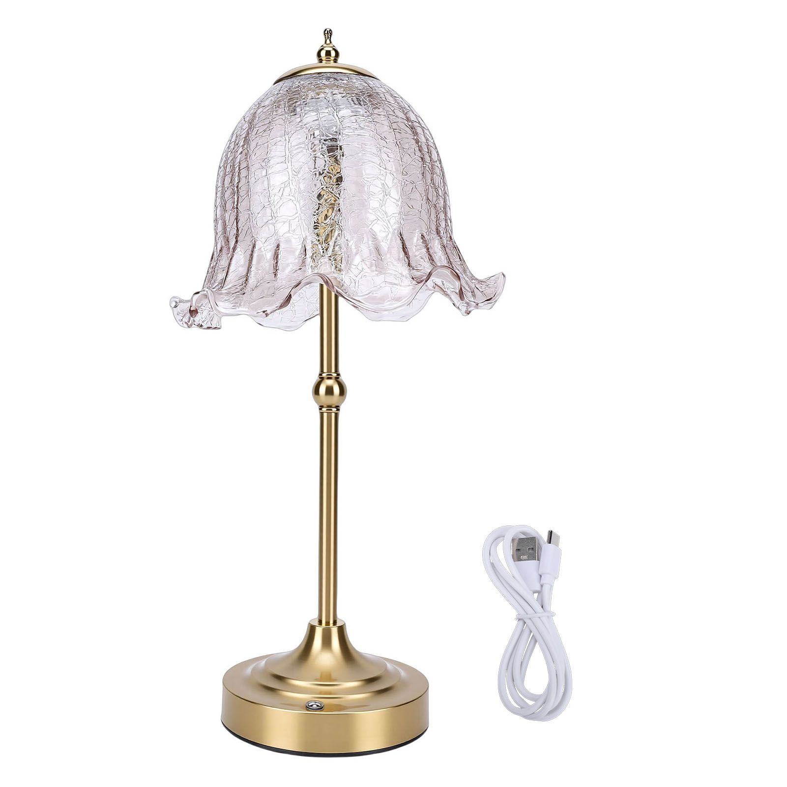 Cordless Table Lamp Glass Lamp Shade European Decorative Touch Table Lamp view 3