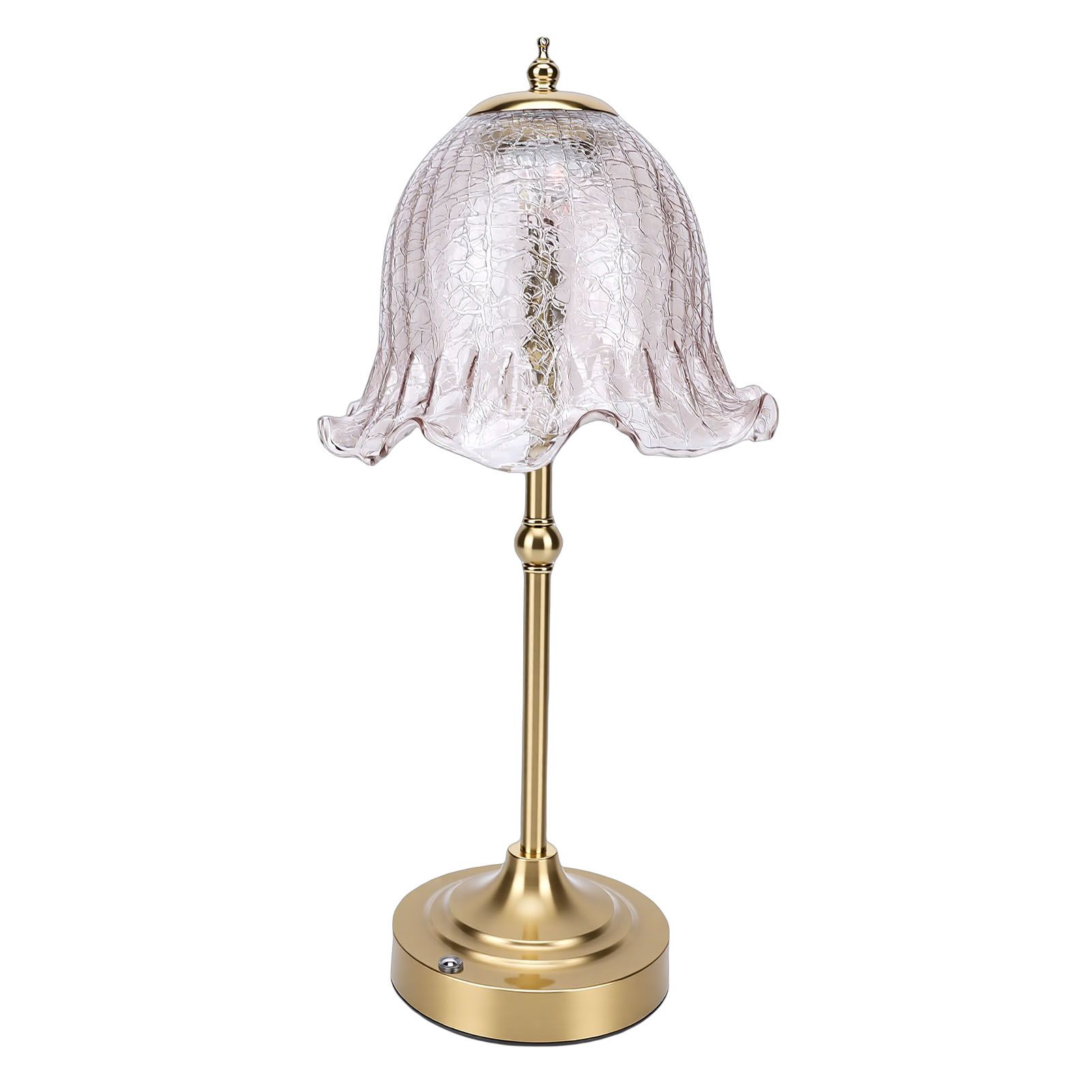 Cordless Table Lamp Glass Lamp Shade European Decorative Touch Table Lamp view 12